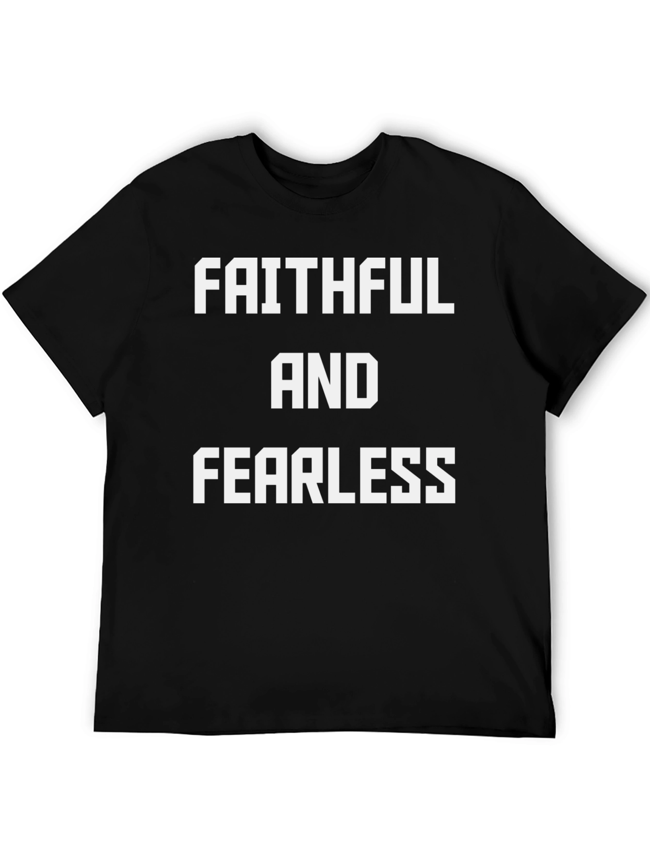 Faithful and Fearless Graphic Tee - Black