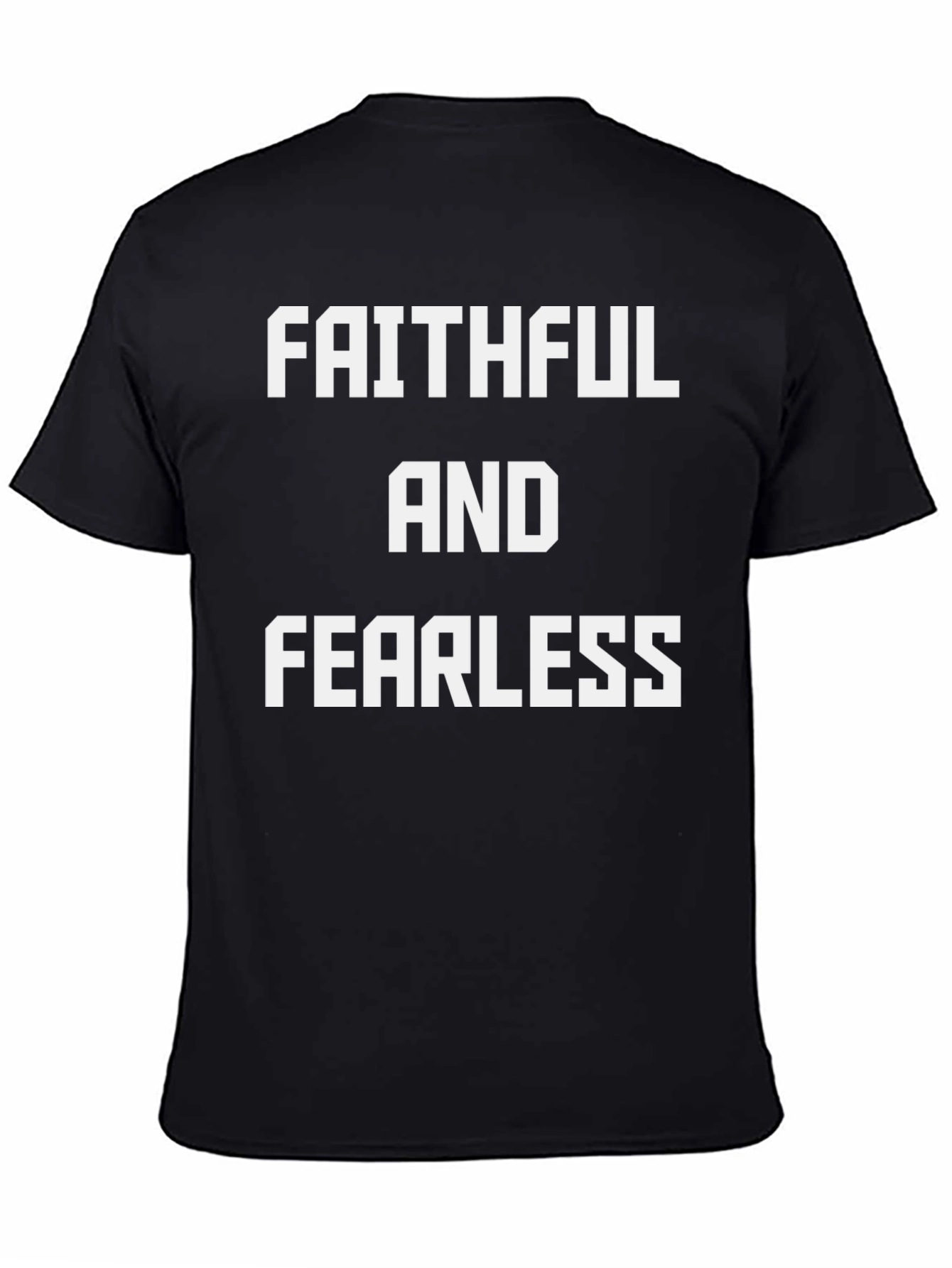 Faithful and Fearless Graphic Tee - Black