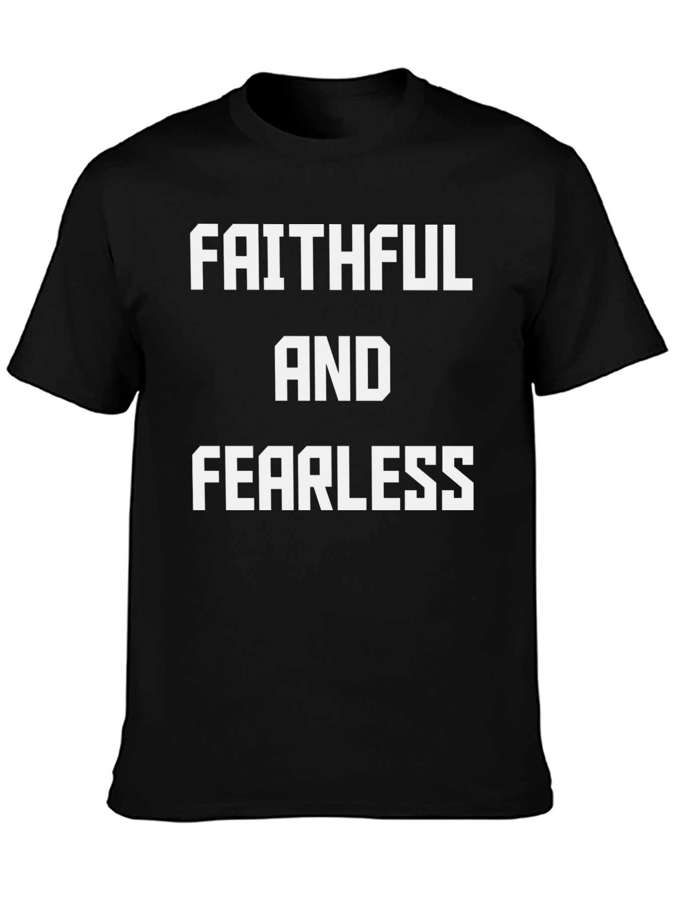 Faithful and Fearless Graphic Tee - Black