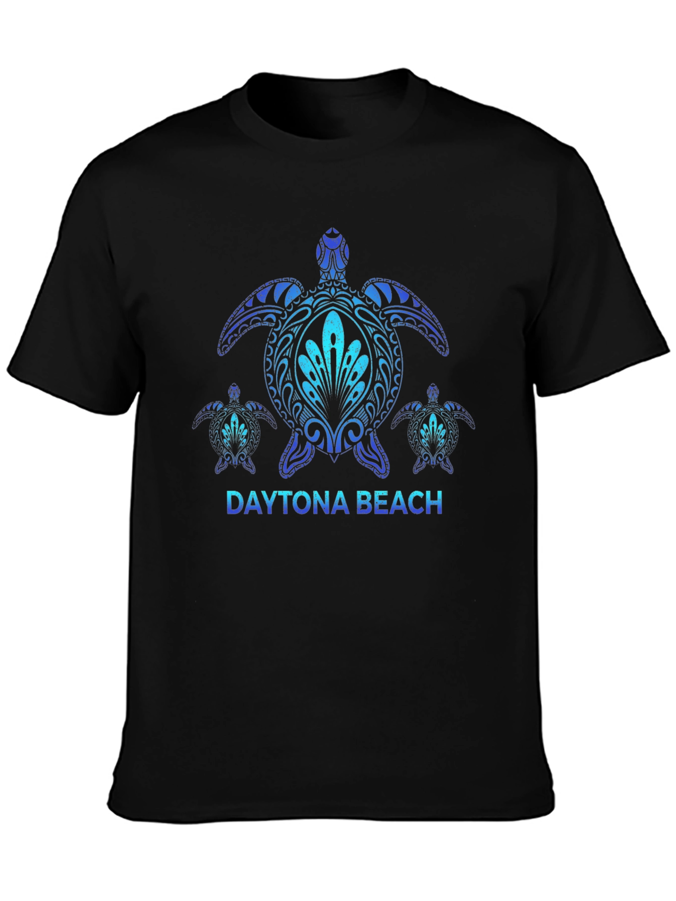 Daytona Beach Turtle Graphic Tee - Black