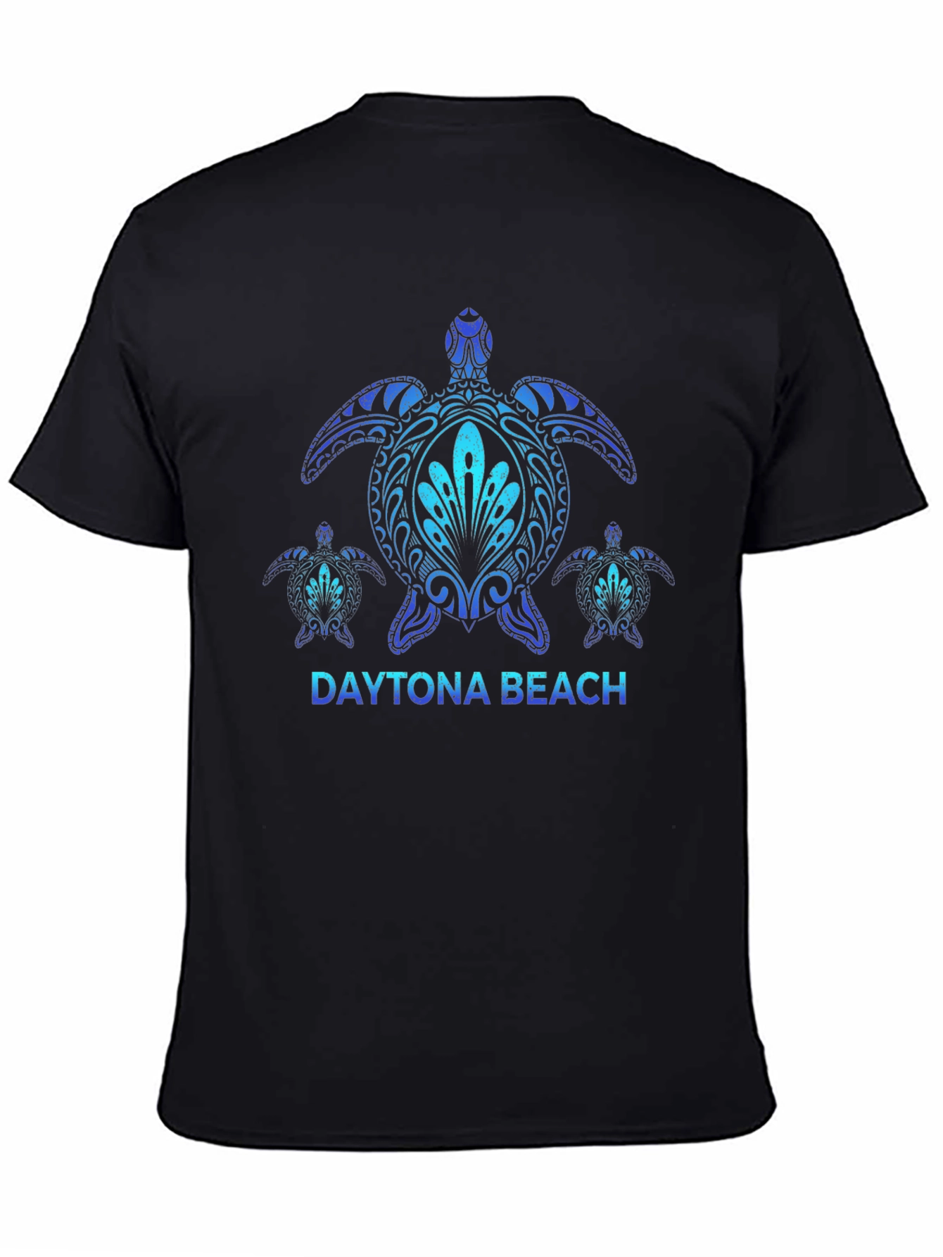 Daytona Beach Turtle Graphic Tee - Black