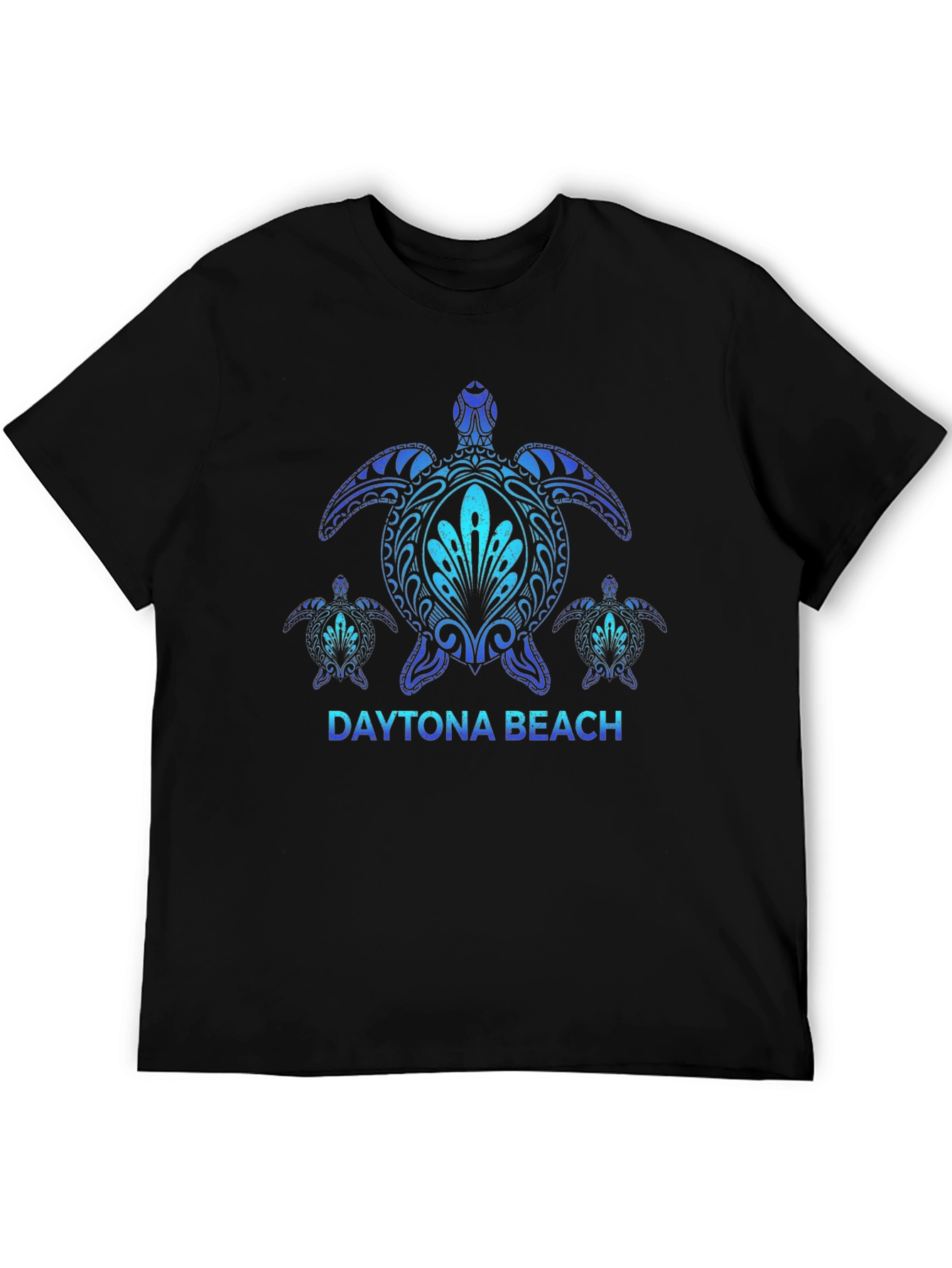 Daytona Beach Turtle Graphic Tee - Black