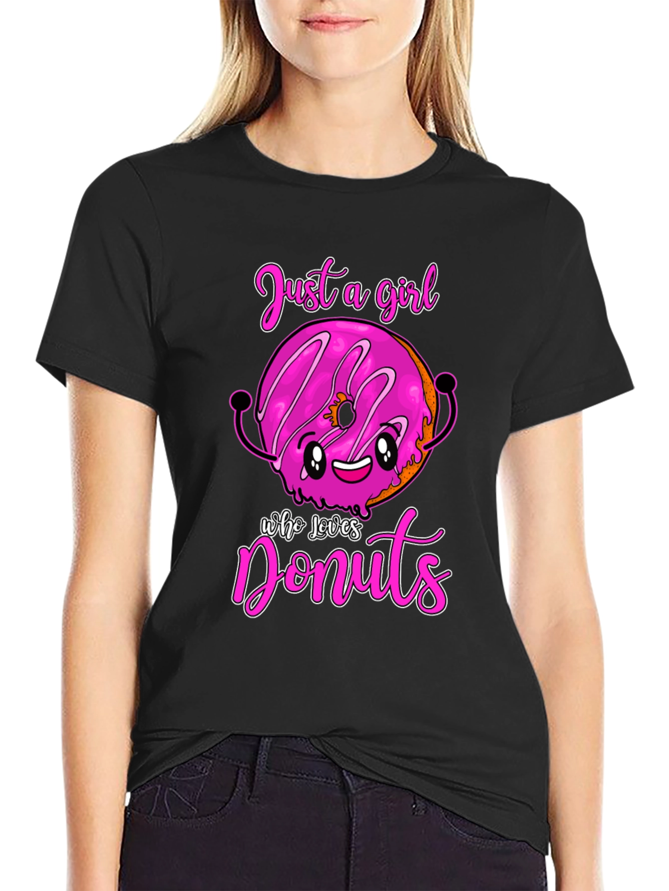 Just a Girl Who Loves Donuts Graphic Tee