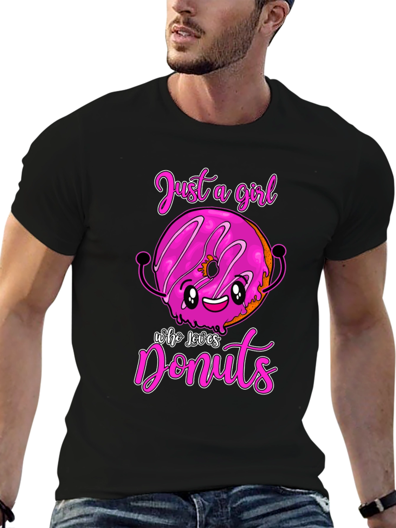 Just a Girl Who Loves Donuts Graphic Tee