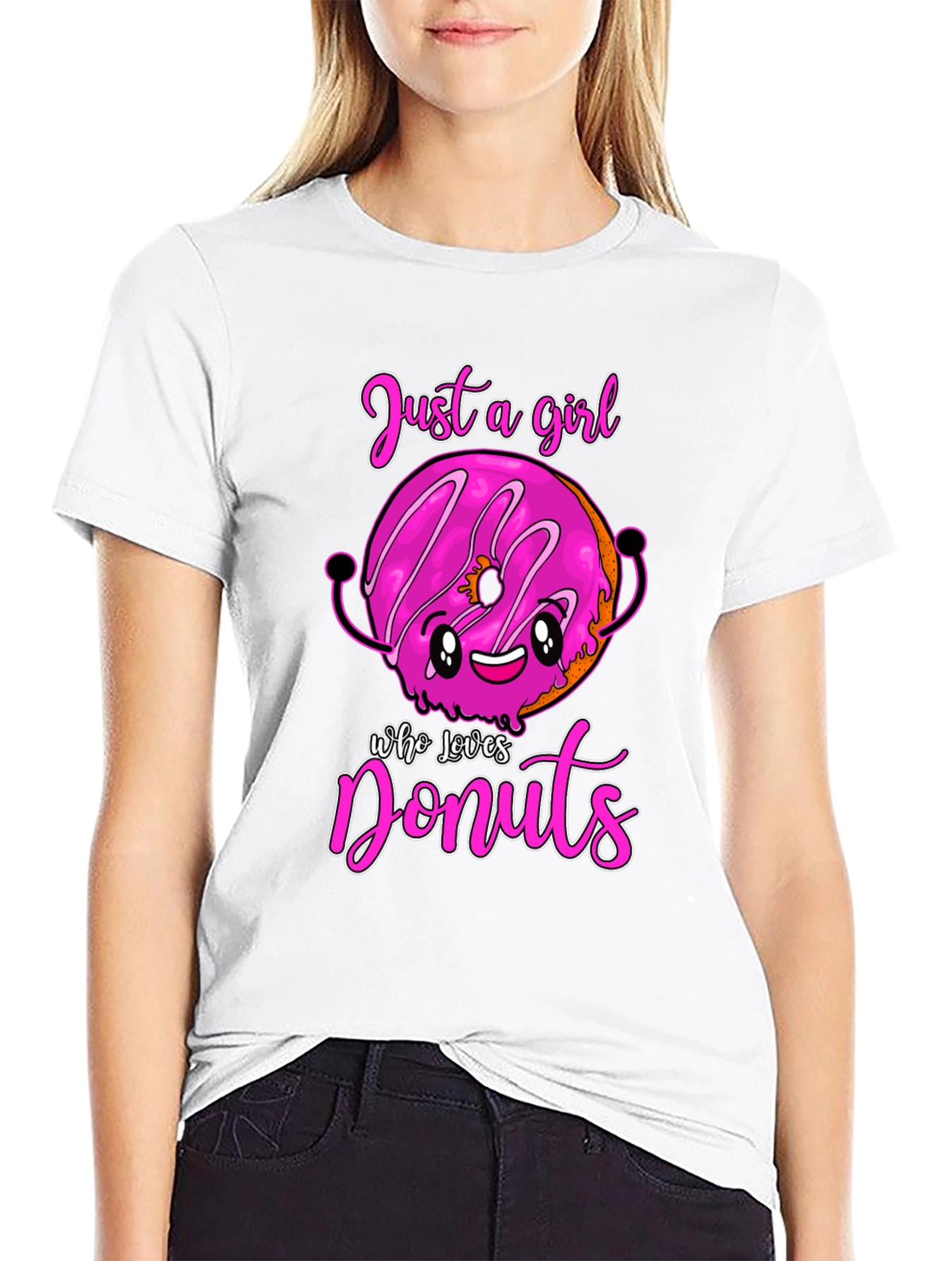 Just a Girl Who Loves Donuts Graphic Tee