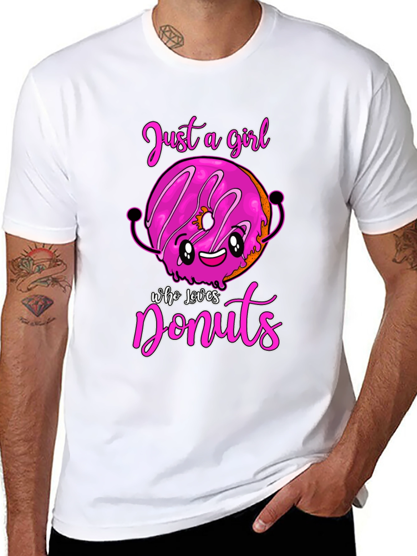 Just a Girl Who Loves Donuts Graphic Tee