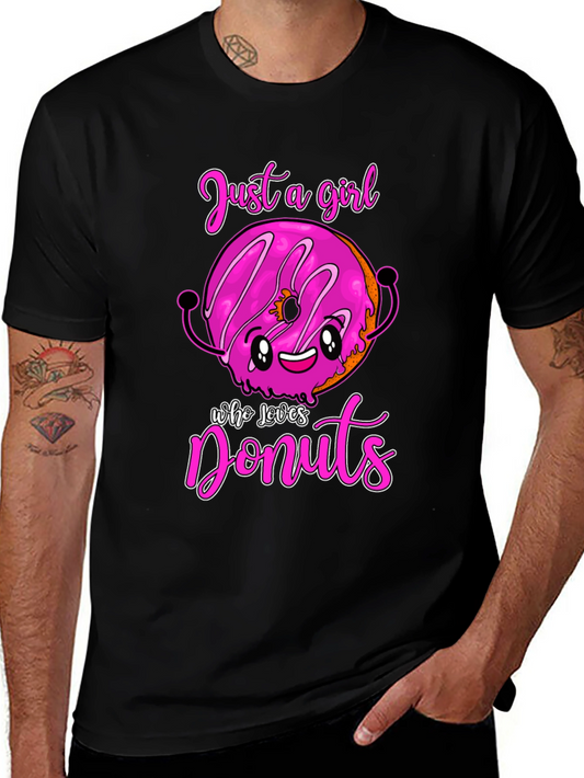 Just a Girl Who Loves Donuts Graphic Tee