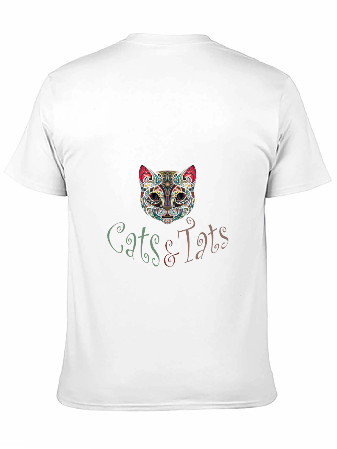 Cats & Tats Graphic T-Shirt - Unique Artistic Design