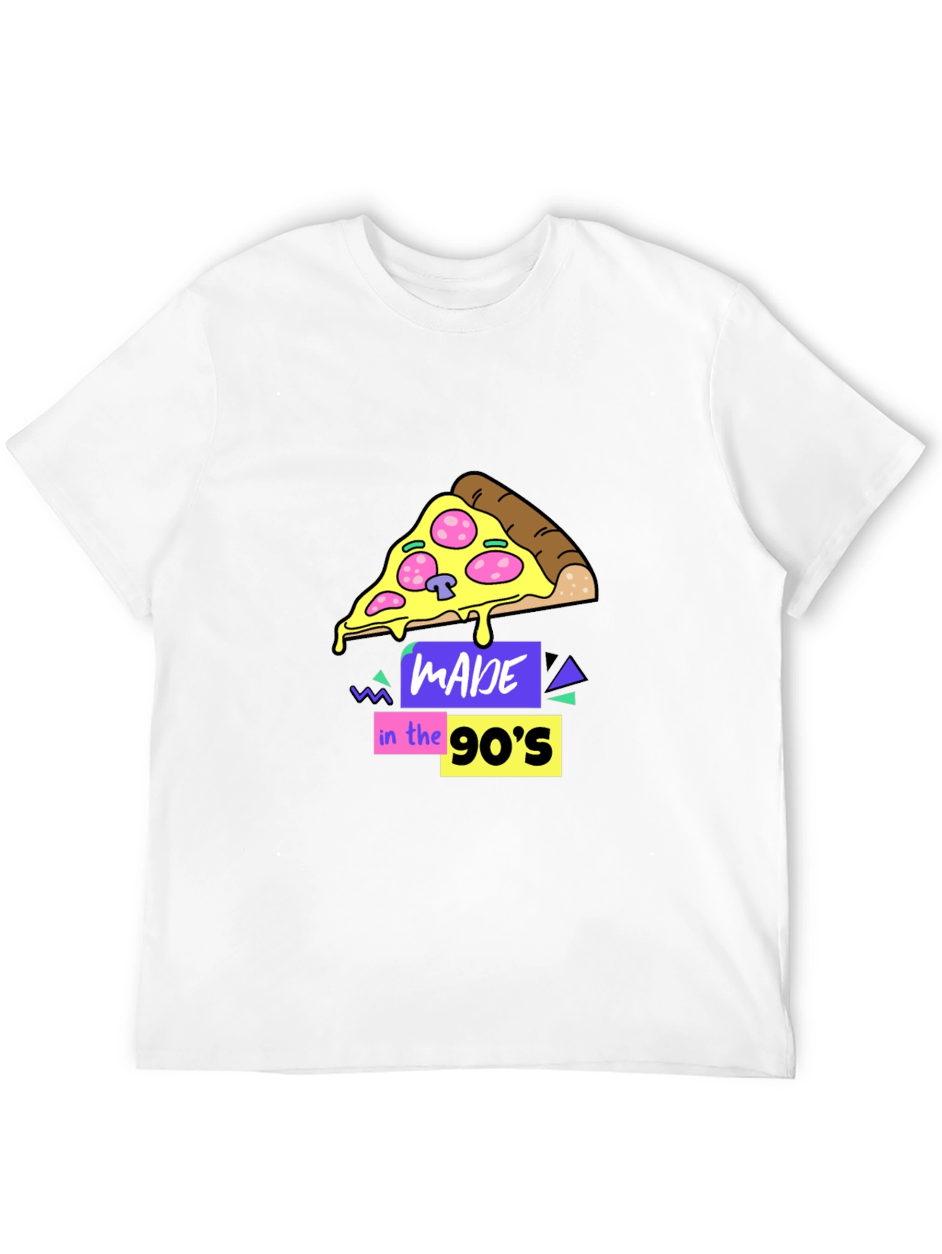 Made in the 90s Pizza Graphic T-Shirt