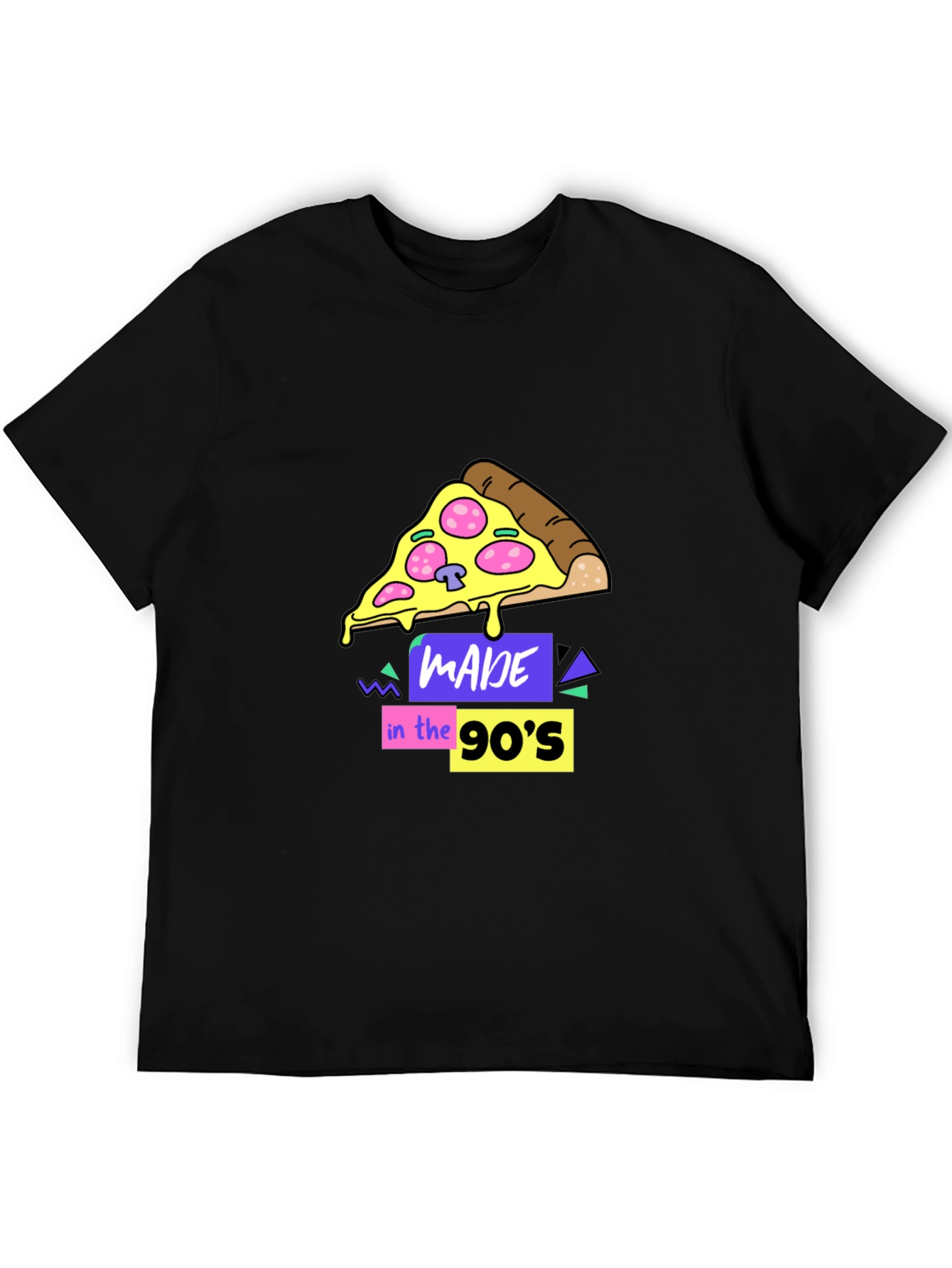 Made in the 90s Pizza Graphic T-Shirt