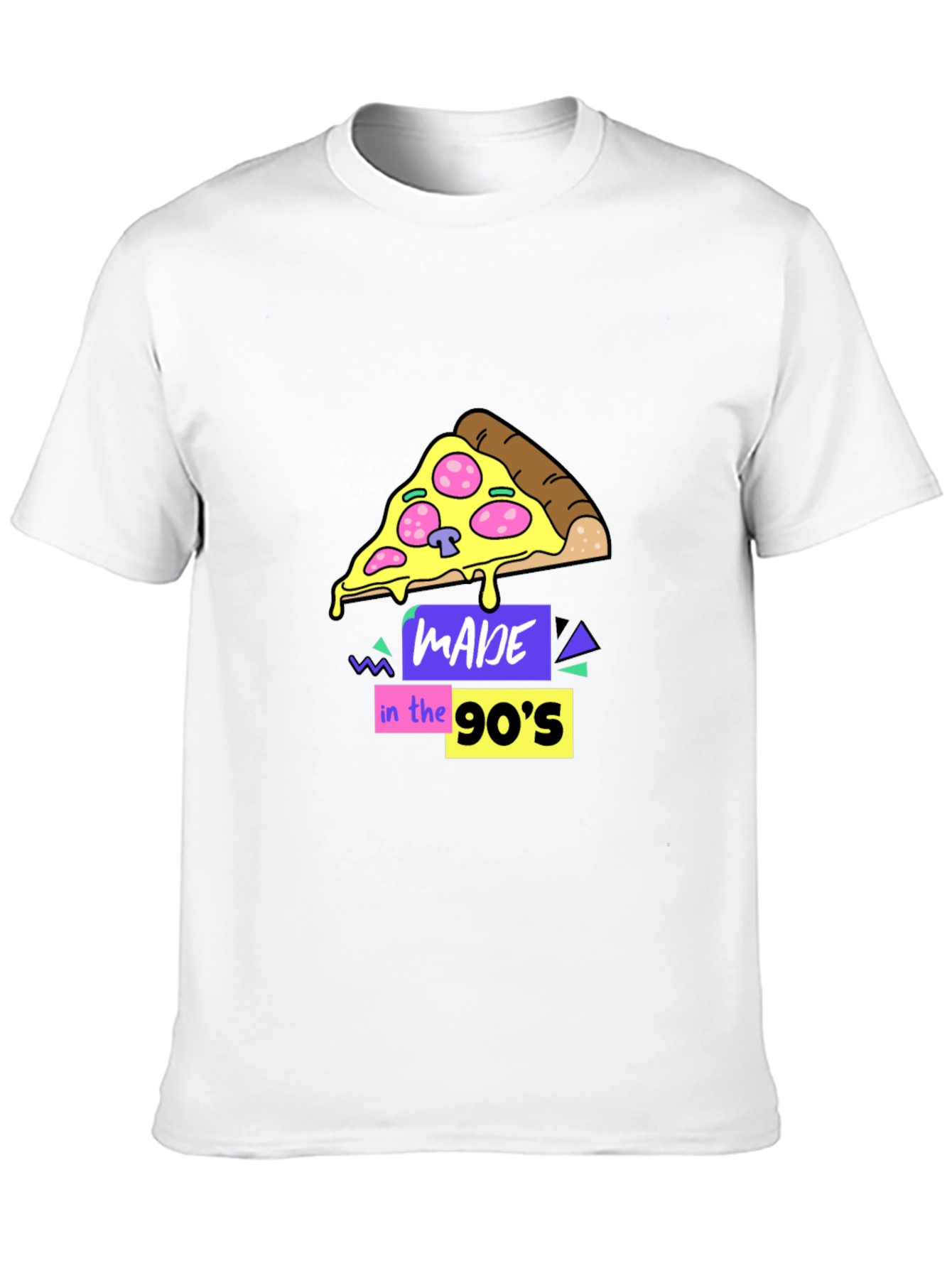 Made in the 90s Pizza Graphic T-Shirt