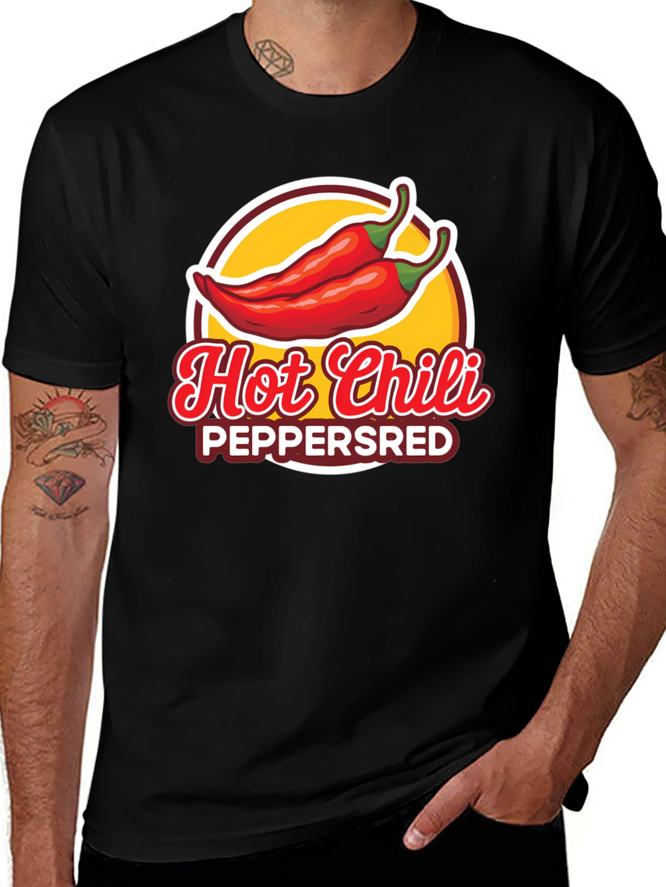 Hot Chili Peppers Graphic T-Shirt - Black