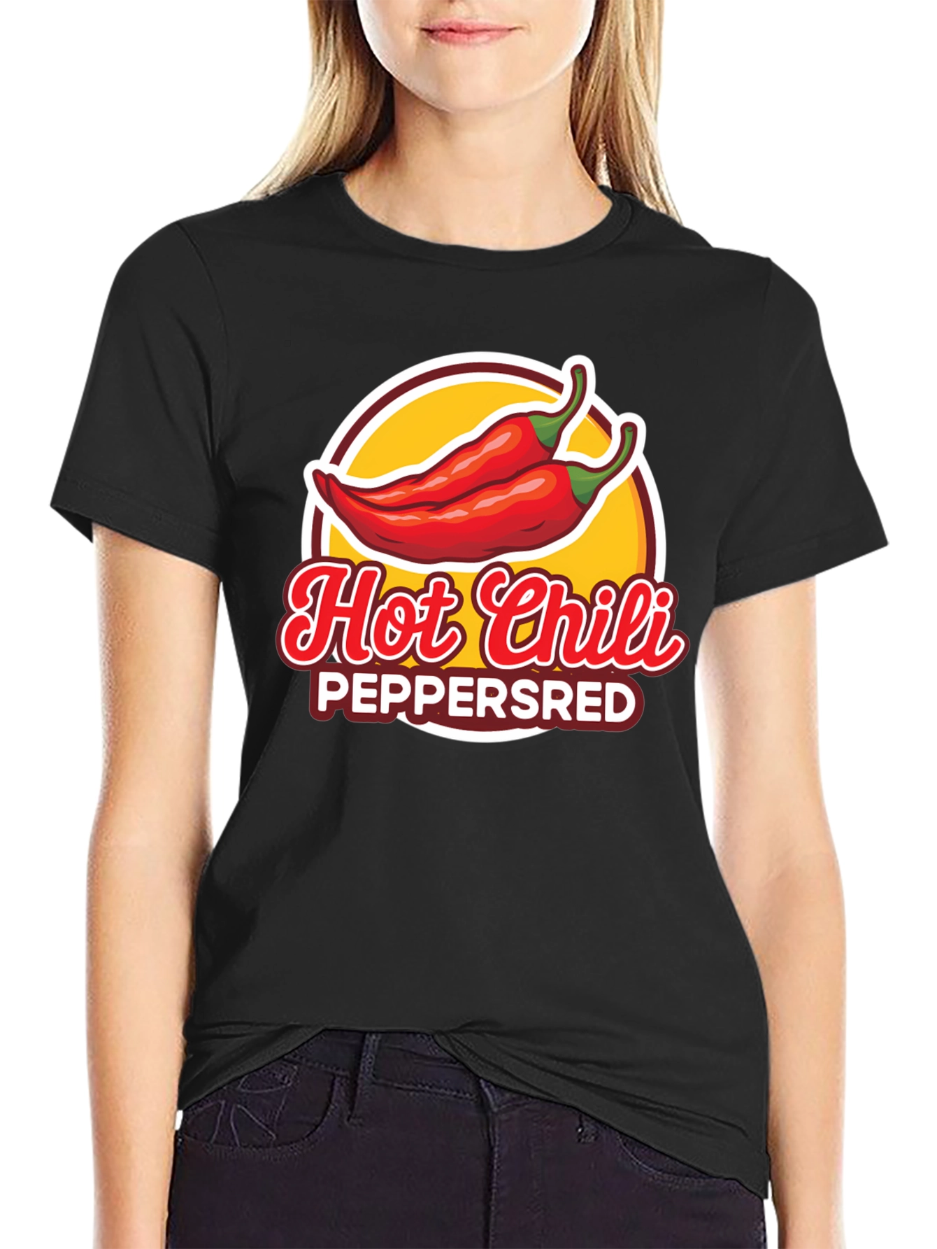 Hot Chili Peppers Graphic T-Shirt - Black