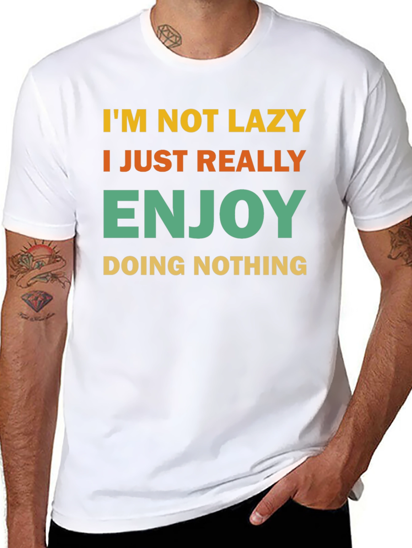 Funny Im Not Lazy Graphic T-Shirt