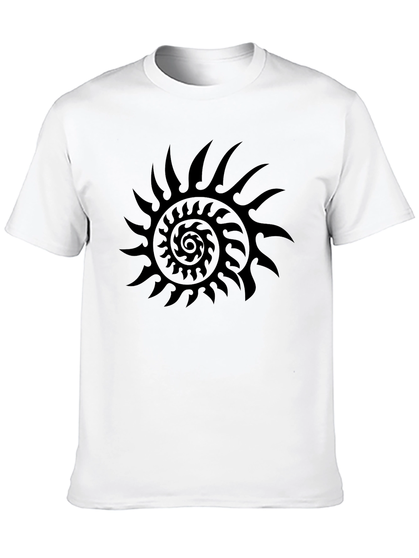 Tribal Sun Graphic Black T-Shirt