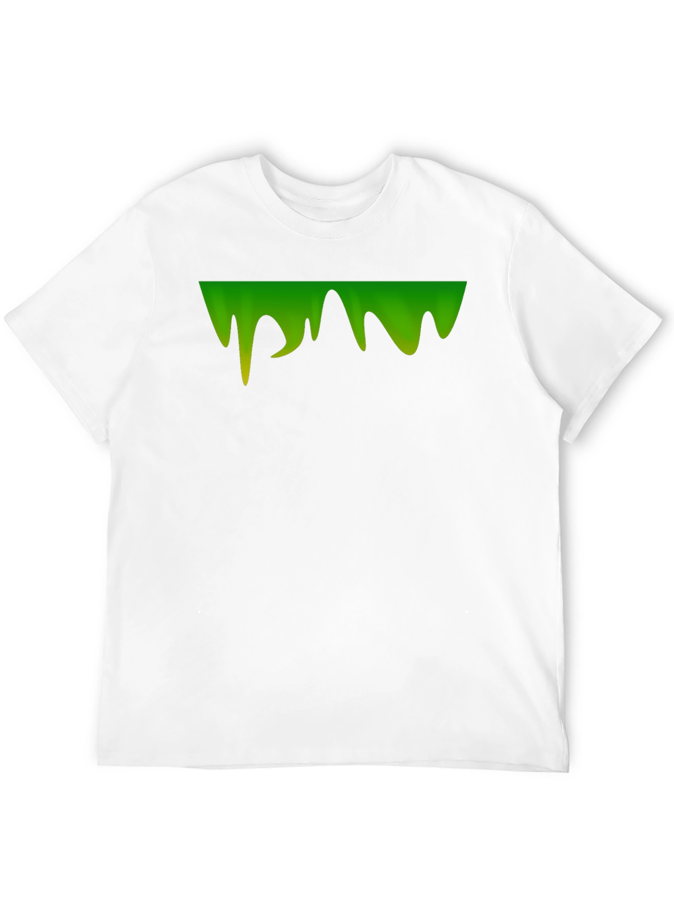 Green Slime Drip Graphic Tee - Mens Black T-Shirt