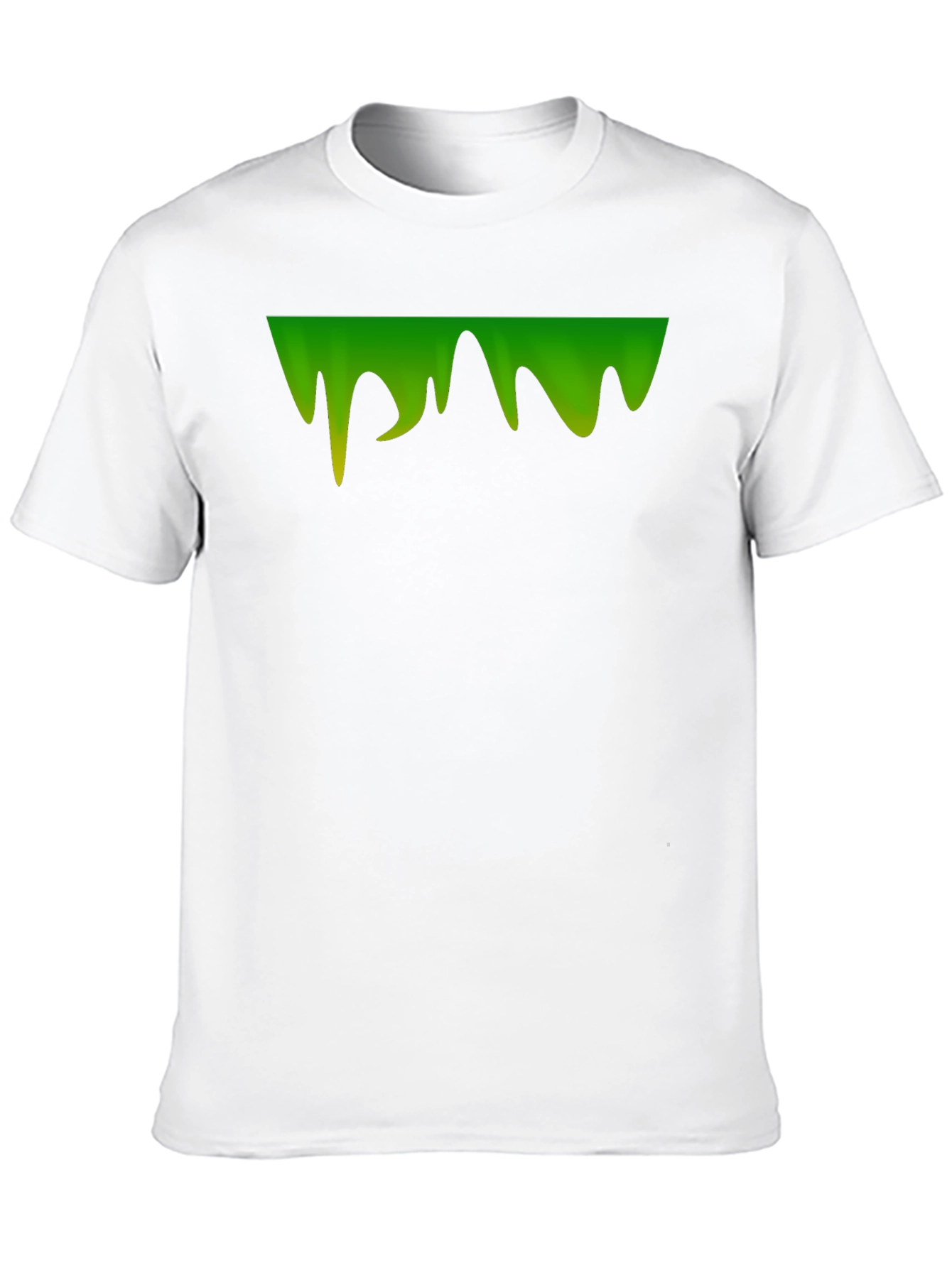 Green Slime Drip Graphic Tee - Mens Black T-Shirt