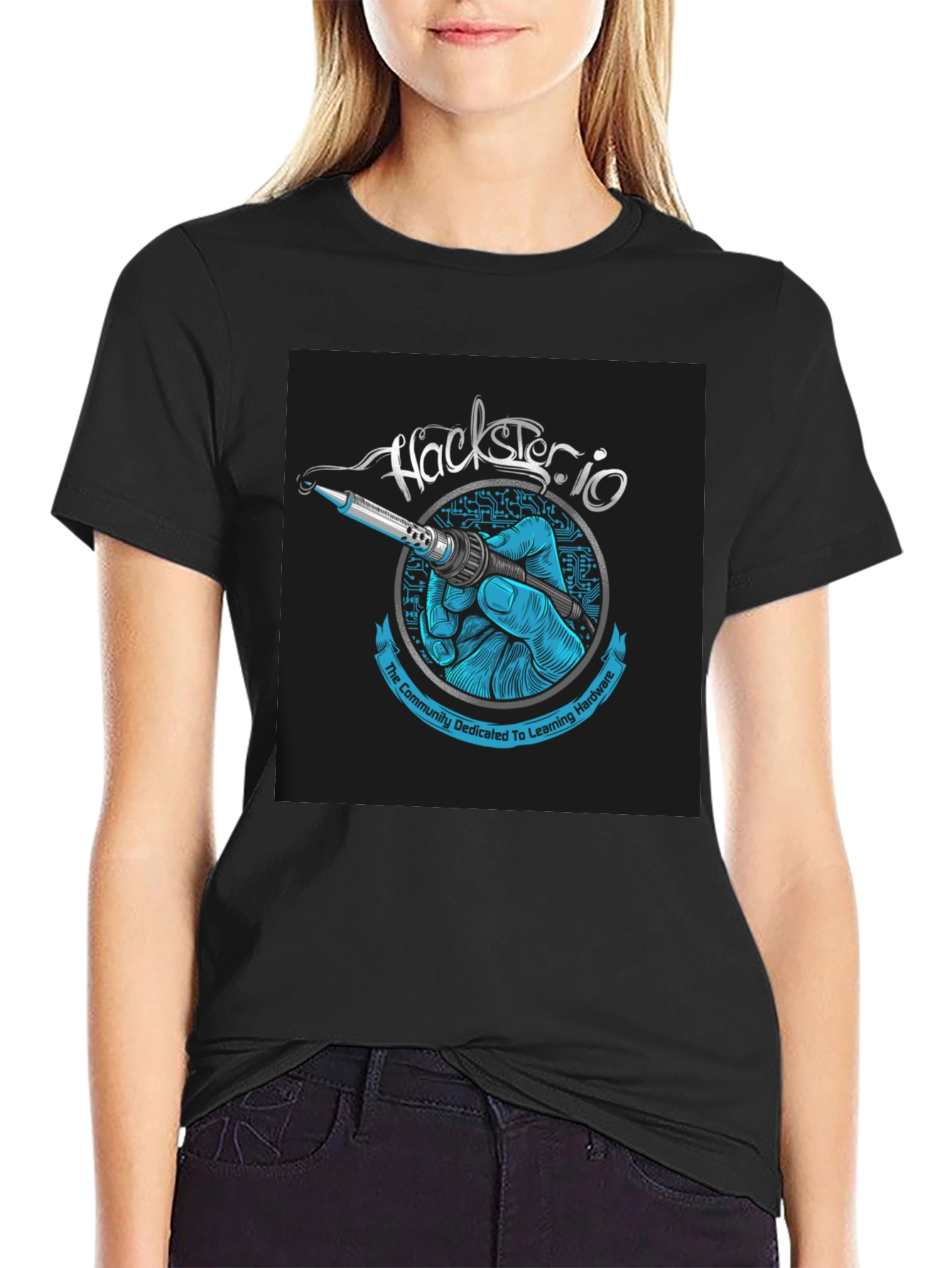 Hackster.io Soldering Iron T-Shirt - Hardware Enthusiast Apparel