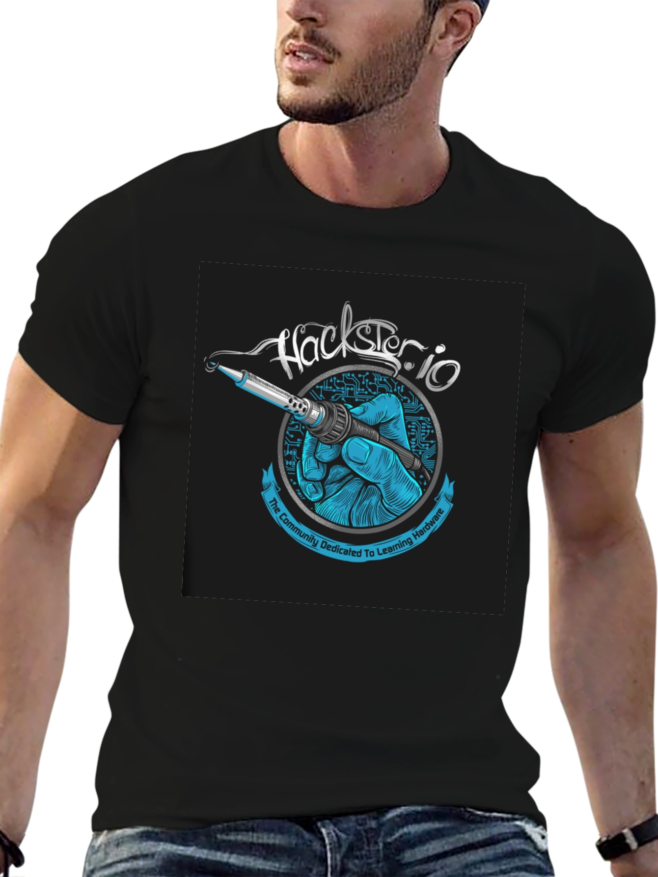 Hackster.io Soldering Iron T-Shirt - Hardware Enthusiast Apparel