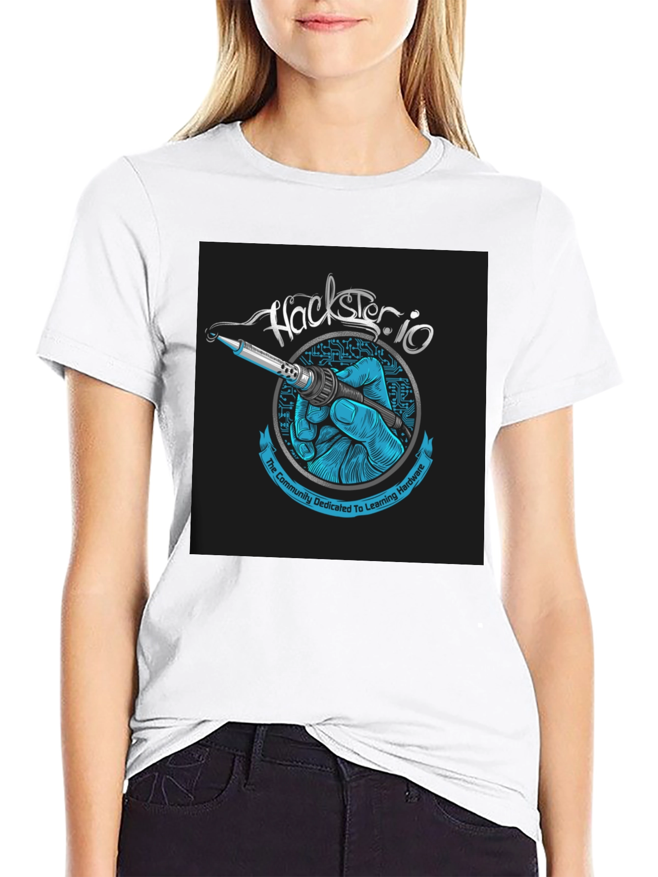 Hackster.io Soldering Iron T-Shirt - Hardware Enthusiast Apparel