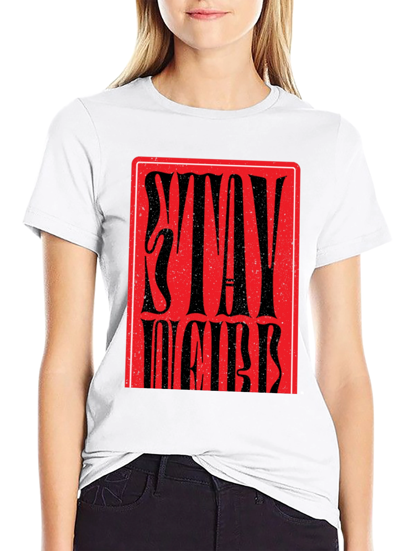 Stay Weird Graphic Tee - Black
