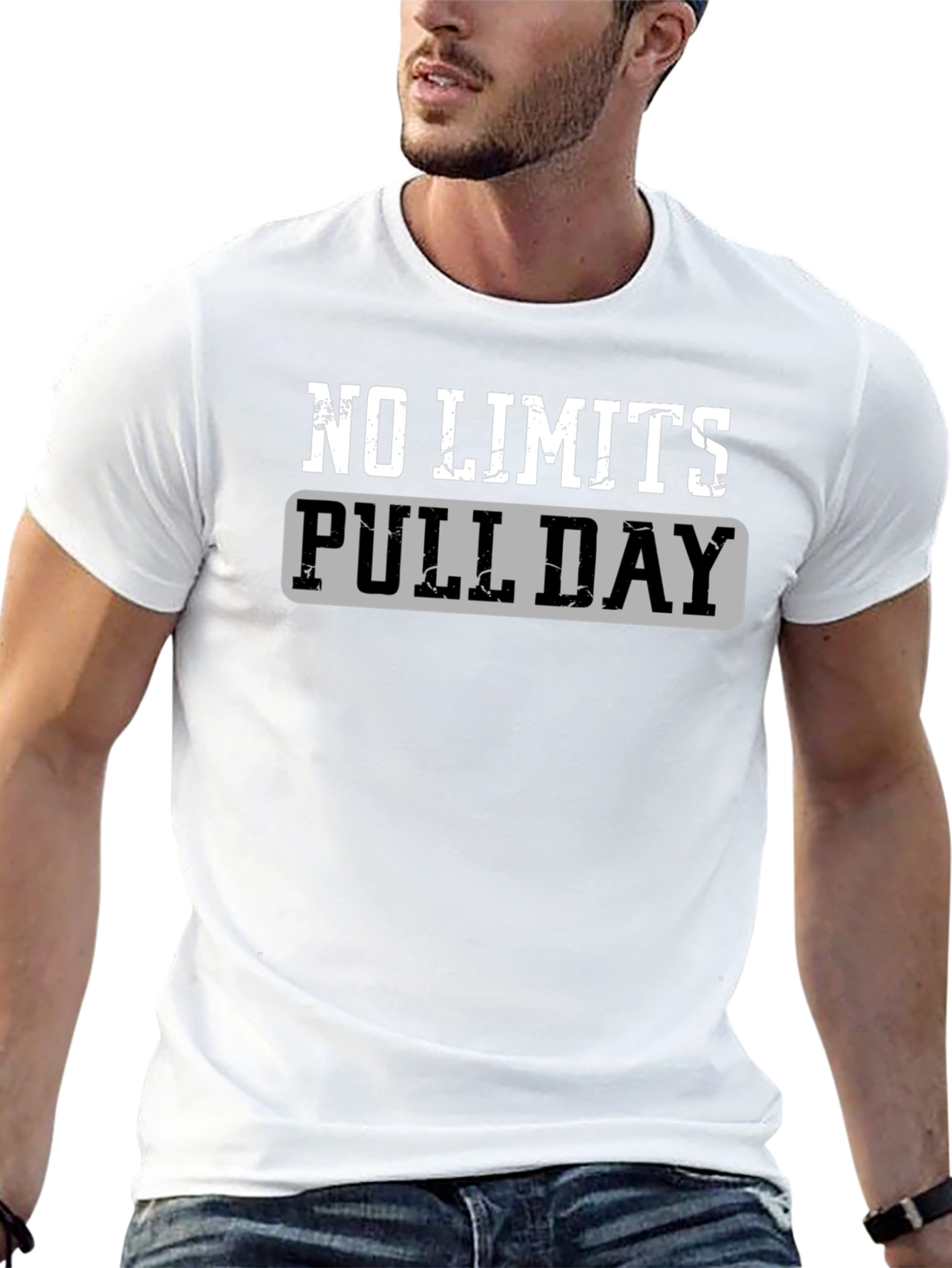 No Limits Pull Day Black Graphic T-Shirt