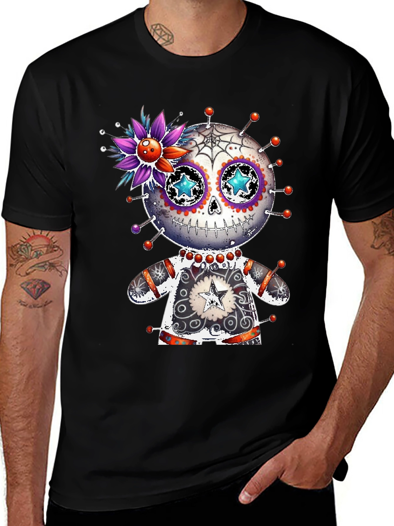 Sugar Skull Voodoo Doll T-Shirt