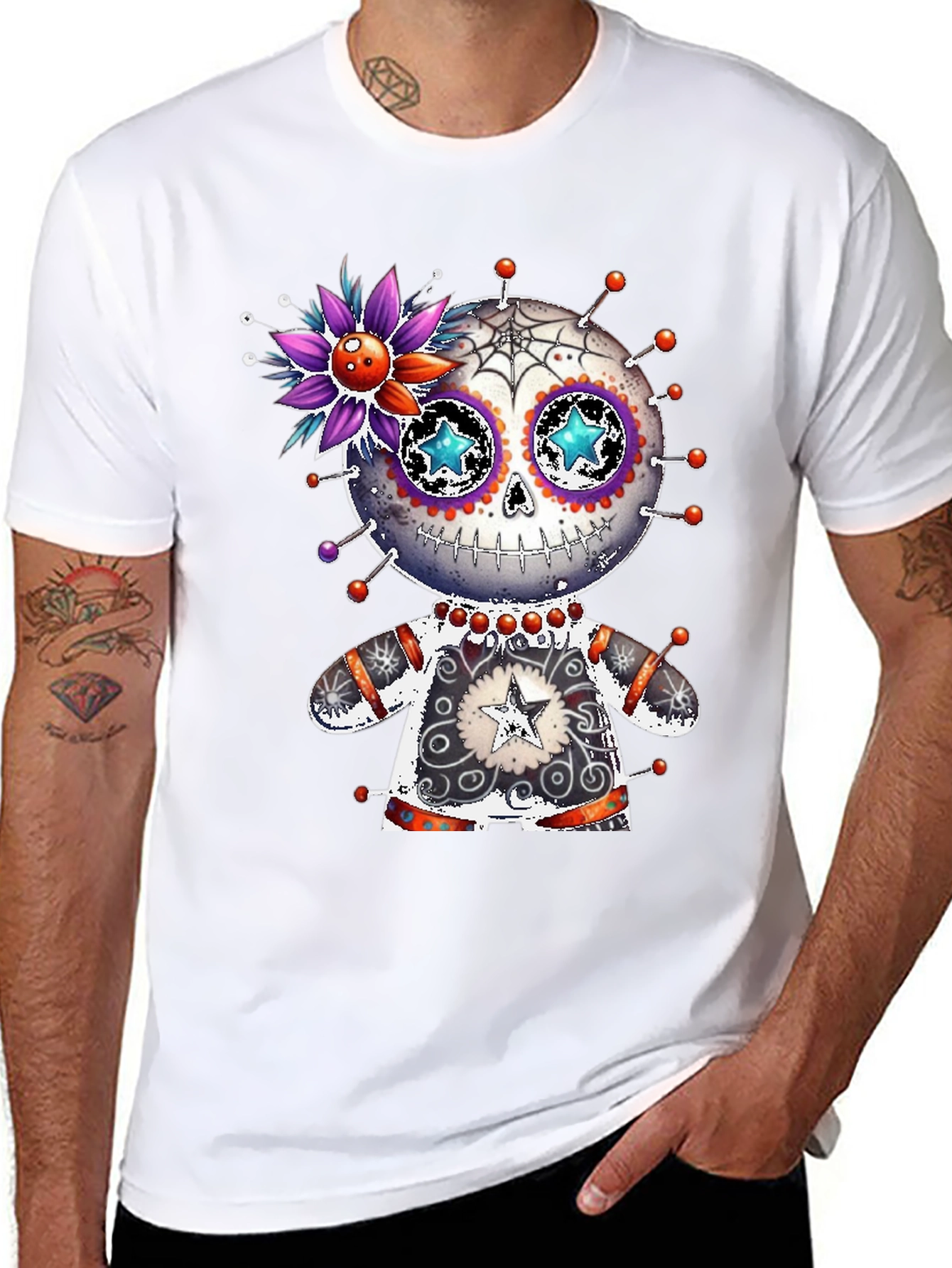 Sugar Skull Voodoo Doll T-Shirt