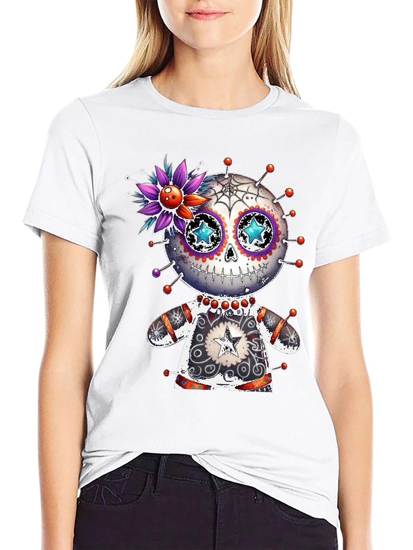 Sugar Skull Voodoo Doll T-Shirt