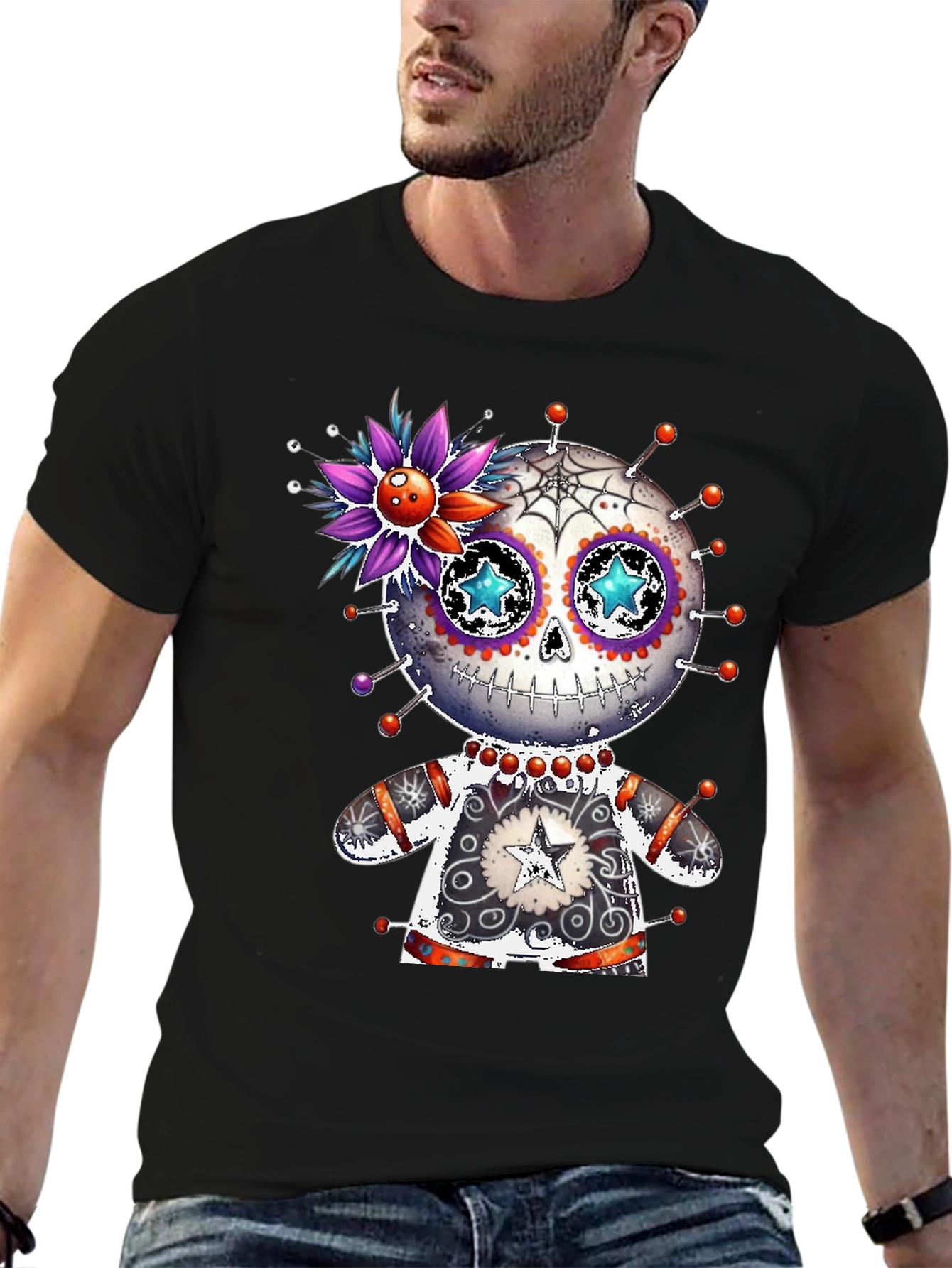 Sugar Skull Voodoo Doll T-Shirt