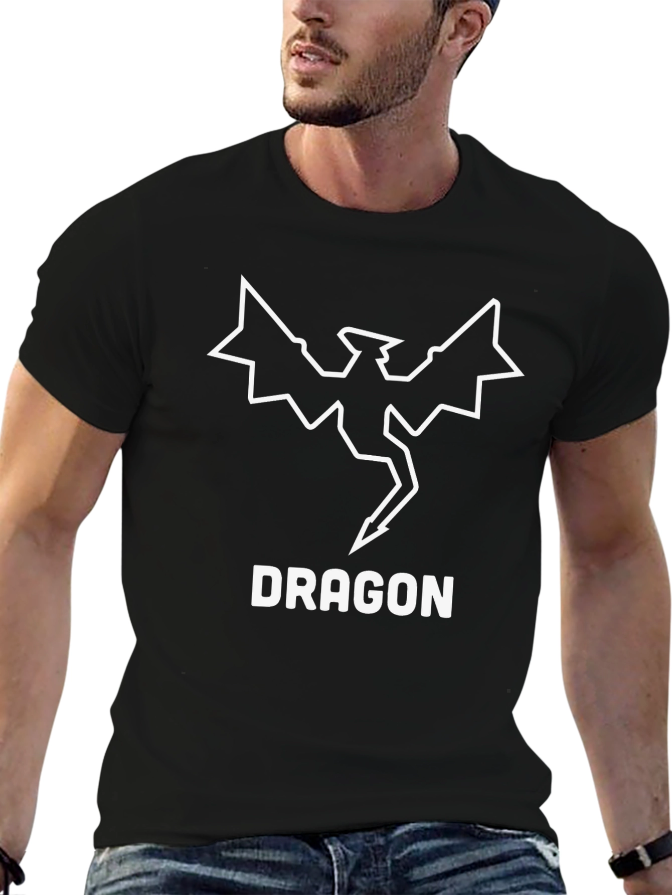 Dragon Graphic T-Shirt - Cool & Casual Black Tee