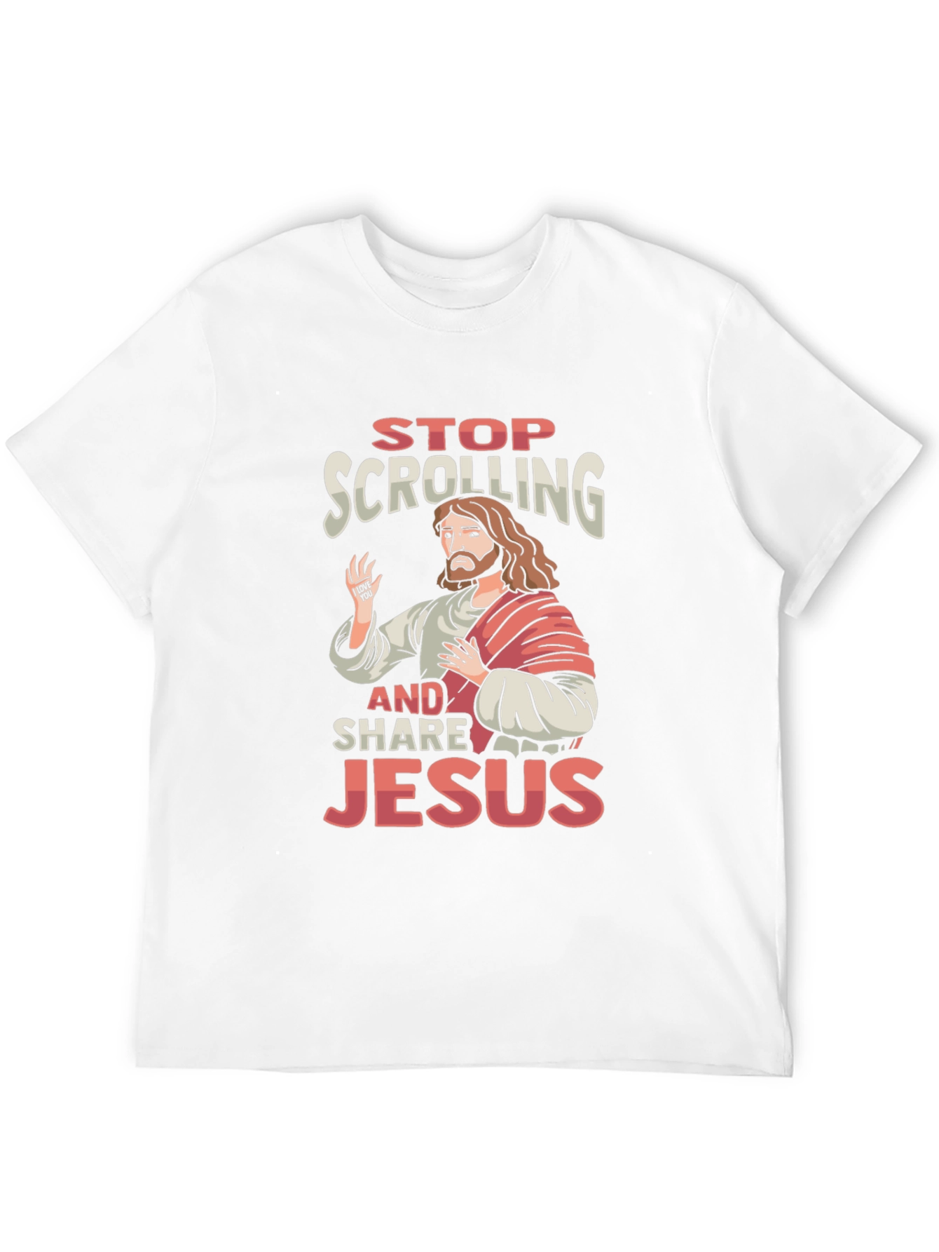Stop Scrolling and Share Jesus T-Shirt
