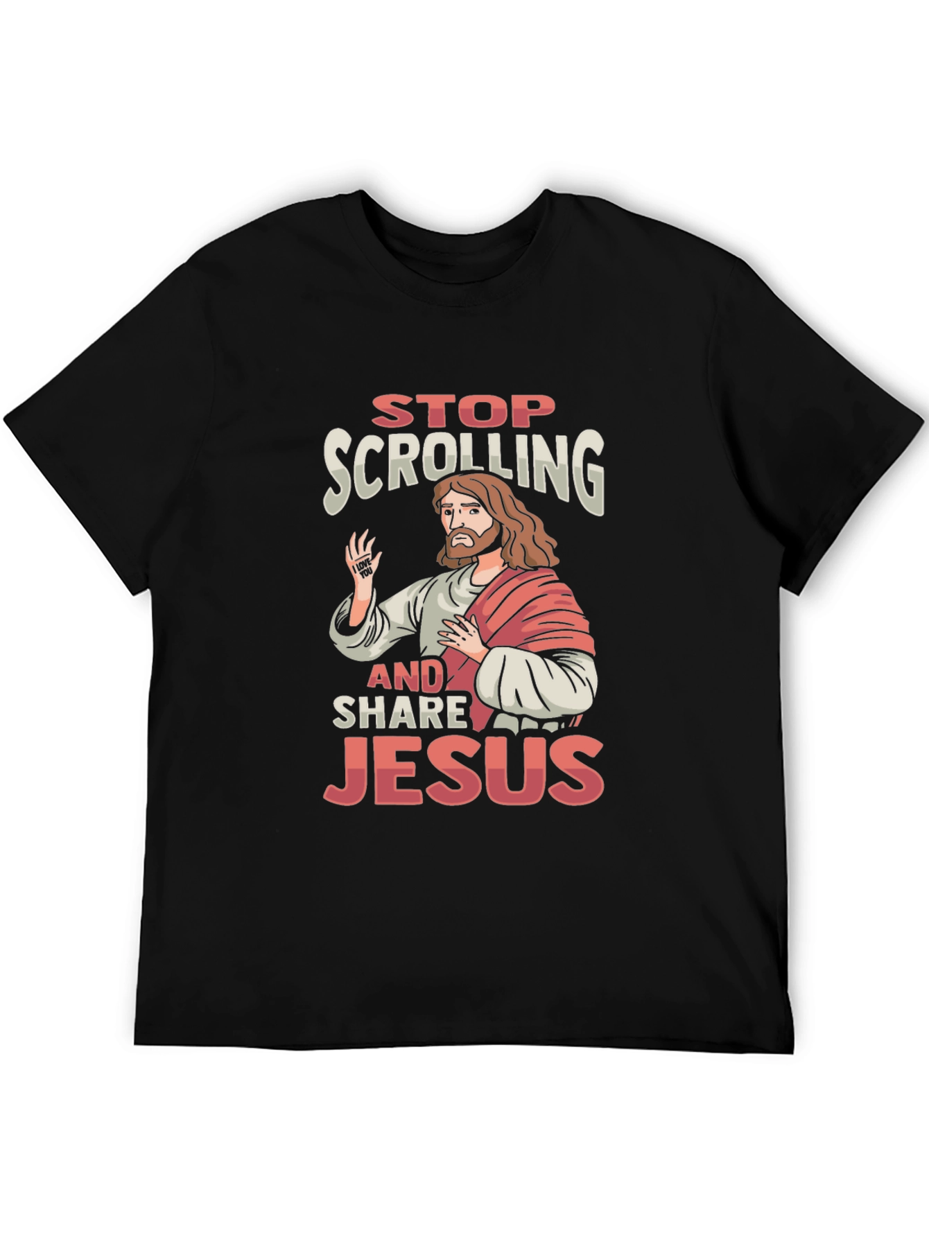 Stop Scrolling and Share Jesus T-Shirt