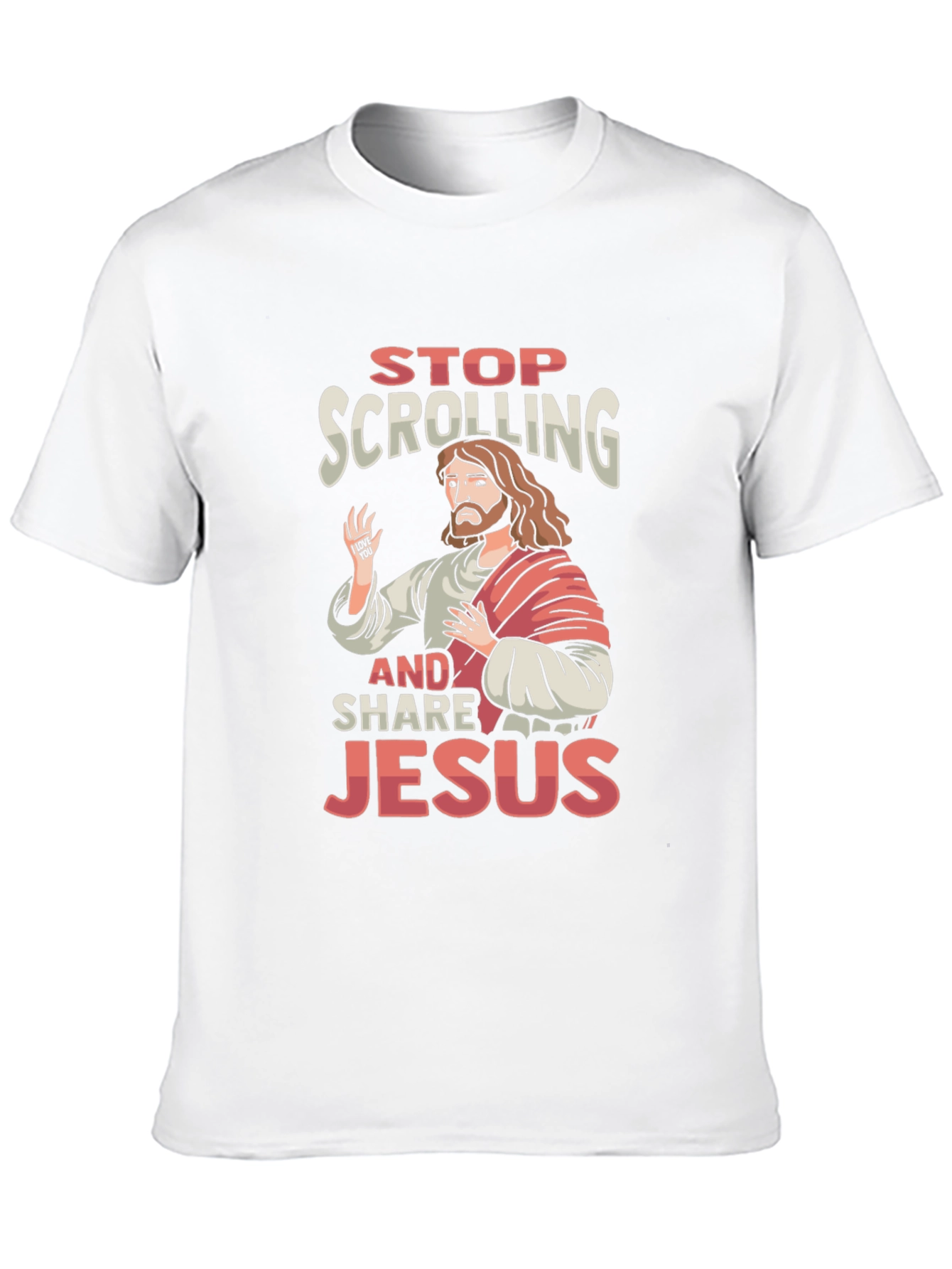 Stop Scrolling and Share Jesus T-Shirt