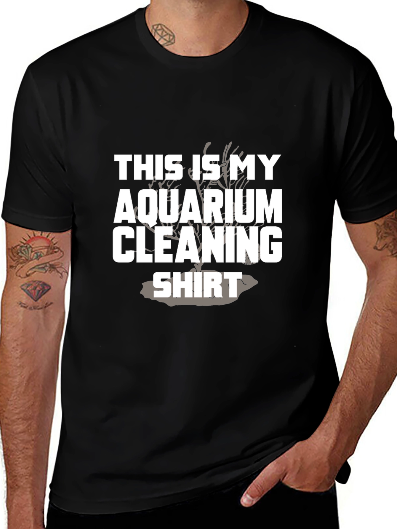 Aquarium Cleaning Shirt - Novelty Graphic Tee