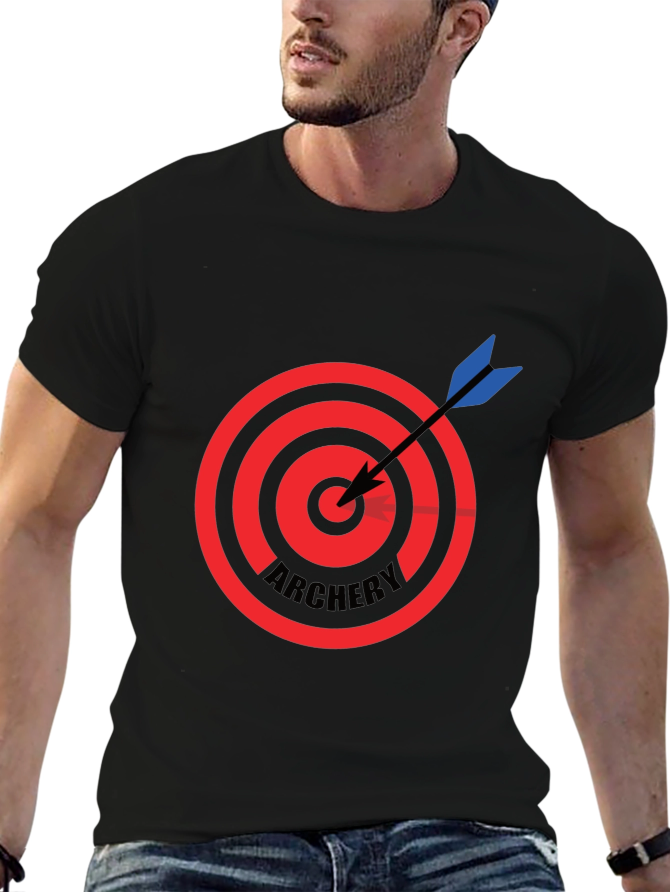 Archery Target T-Shirt - Black