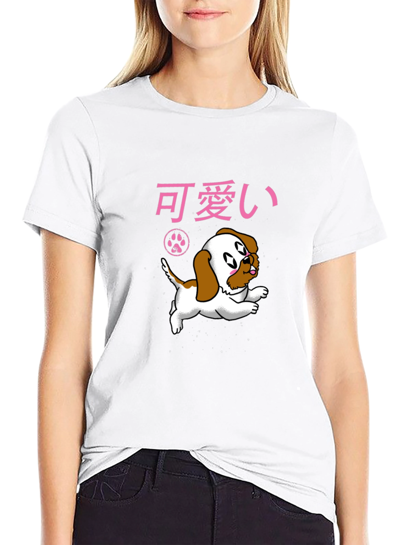 Kawaii Dog T-Shirt - Anime Style Cute Puppy Tee