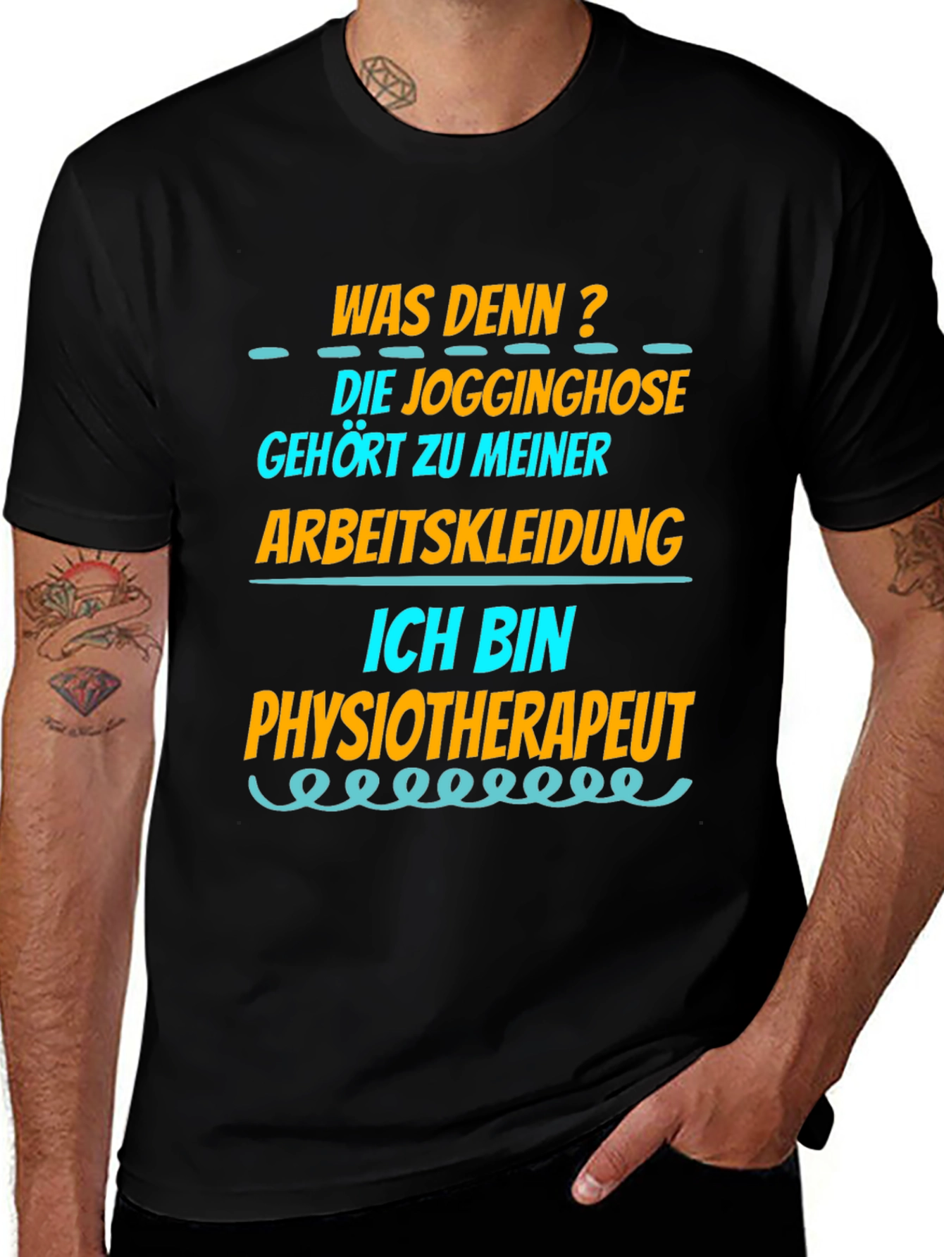 Funny Physiotherapist T-Shirt - Jogginghose Arbeitskleidung