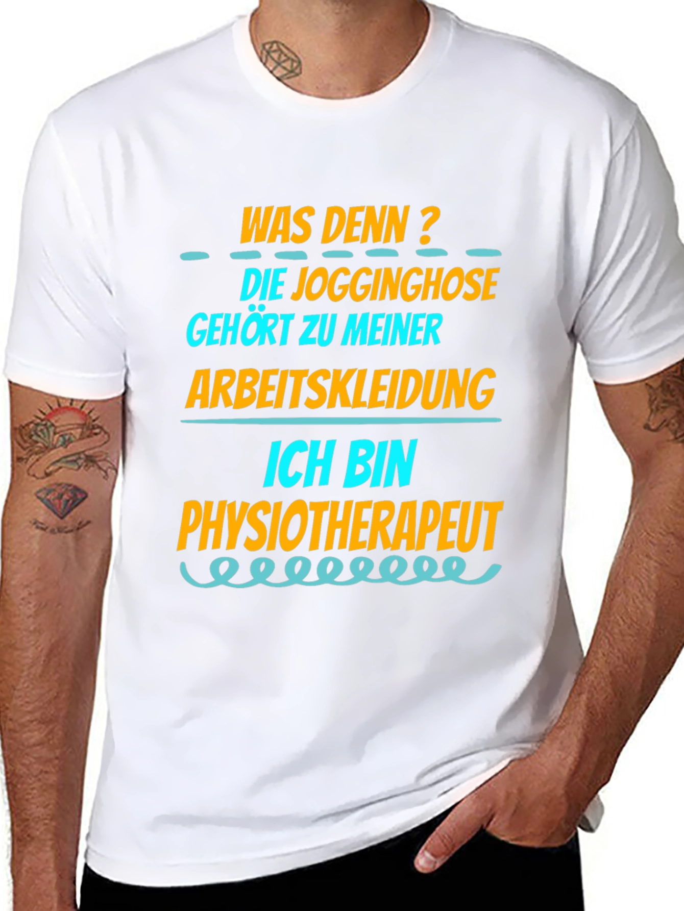 Funny Physiotherapist T-Shirt - Jogginghose Arbeitskleidung