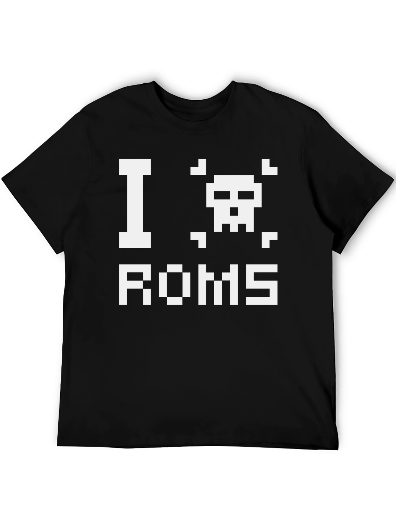 I Heart ROMS T-Shirt - Retro Gamer Style