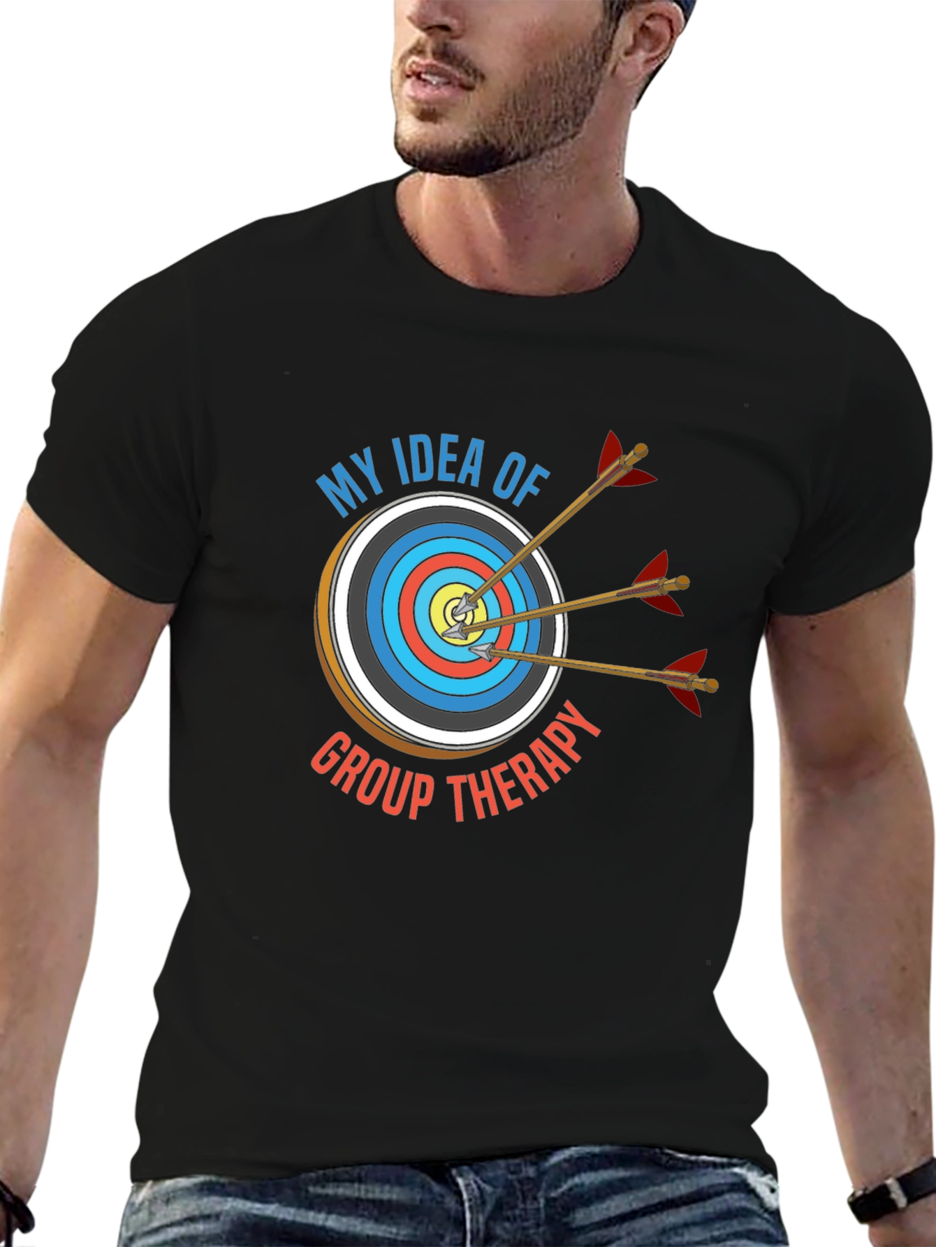 Archery Group Therapy T-Shirt - Black Cotton Tee