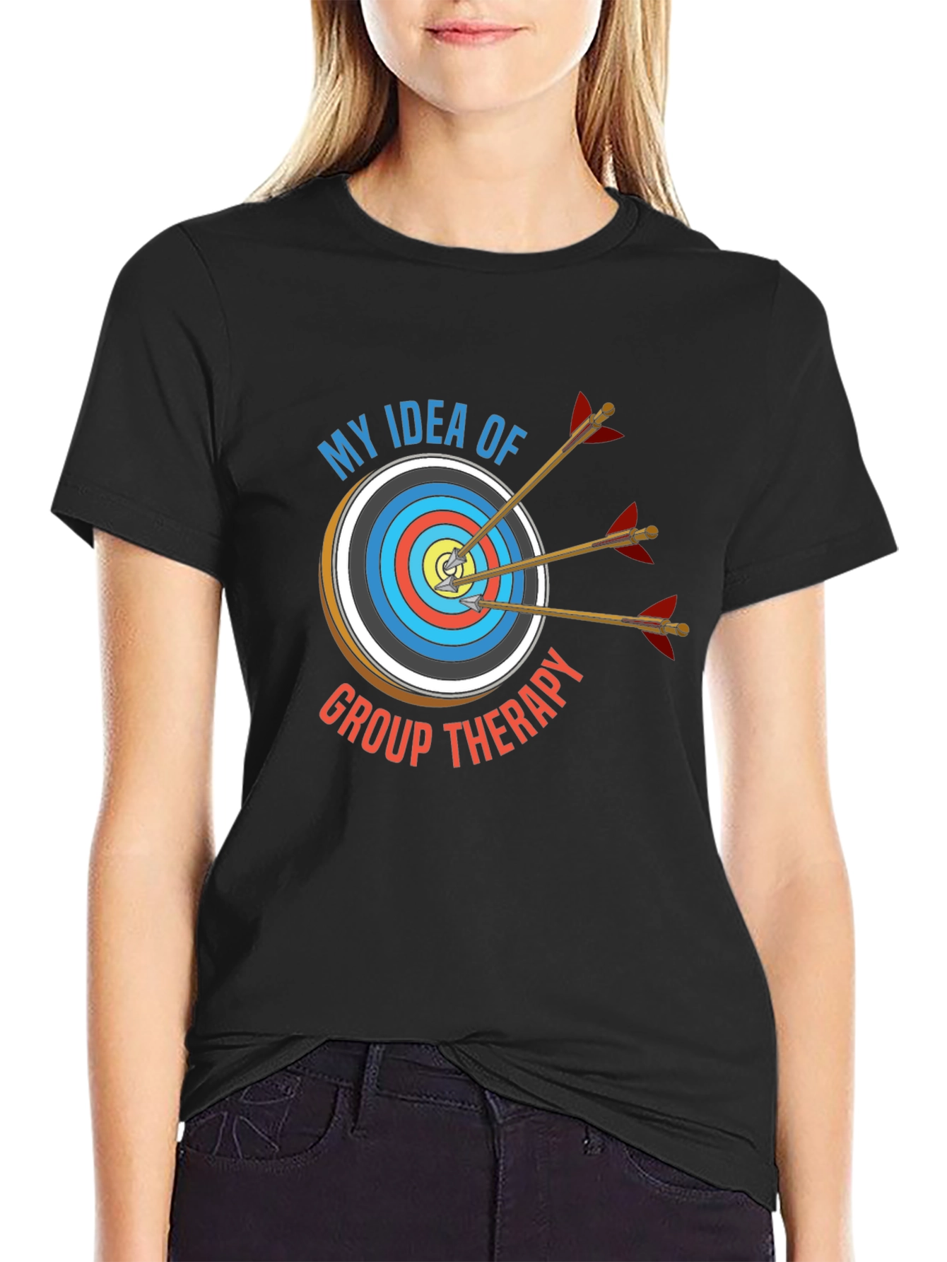 Archery Group Therapy T-Shirt - Black Cotton Tee