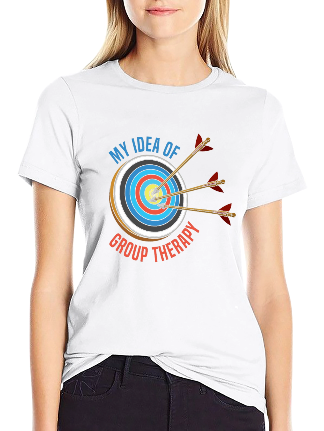 Archery Group Therapy T-Shirt - Black Cotton Tee