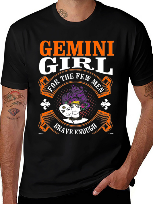 Gemini Girl T-Shirt: Brave Enough Design