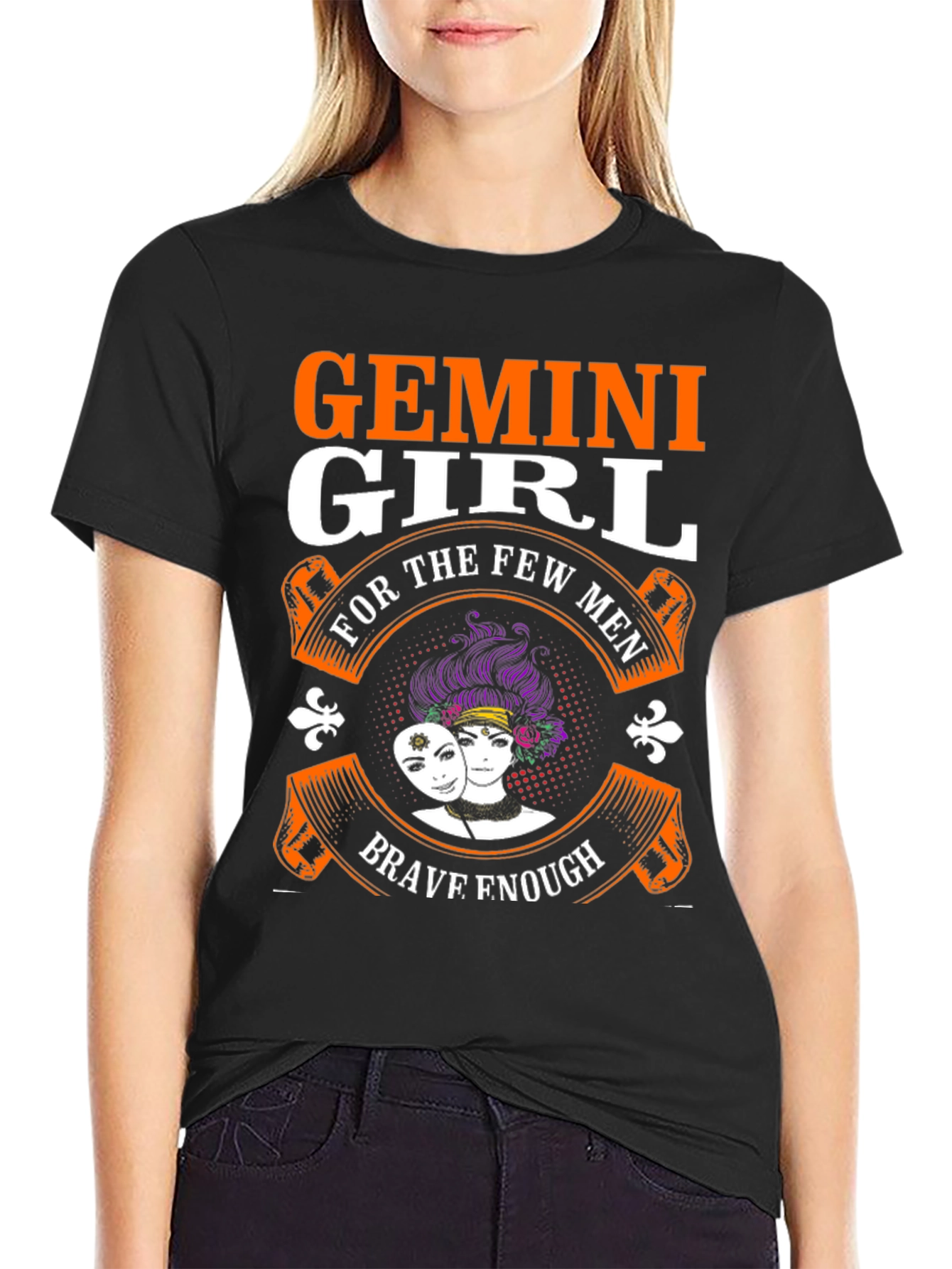 Gemini Girl T-Shirt: Brave Enough Design
