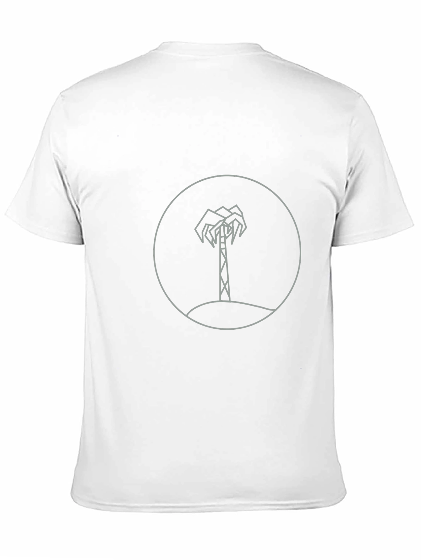 Geometric Palm Tree Graphic Tee