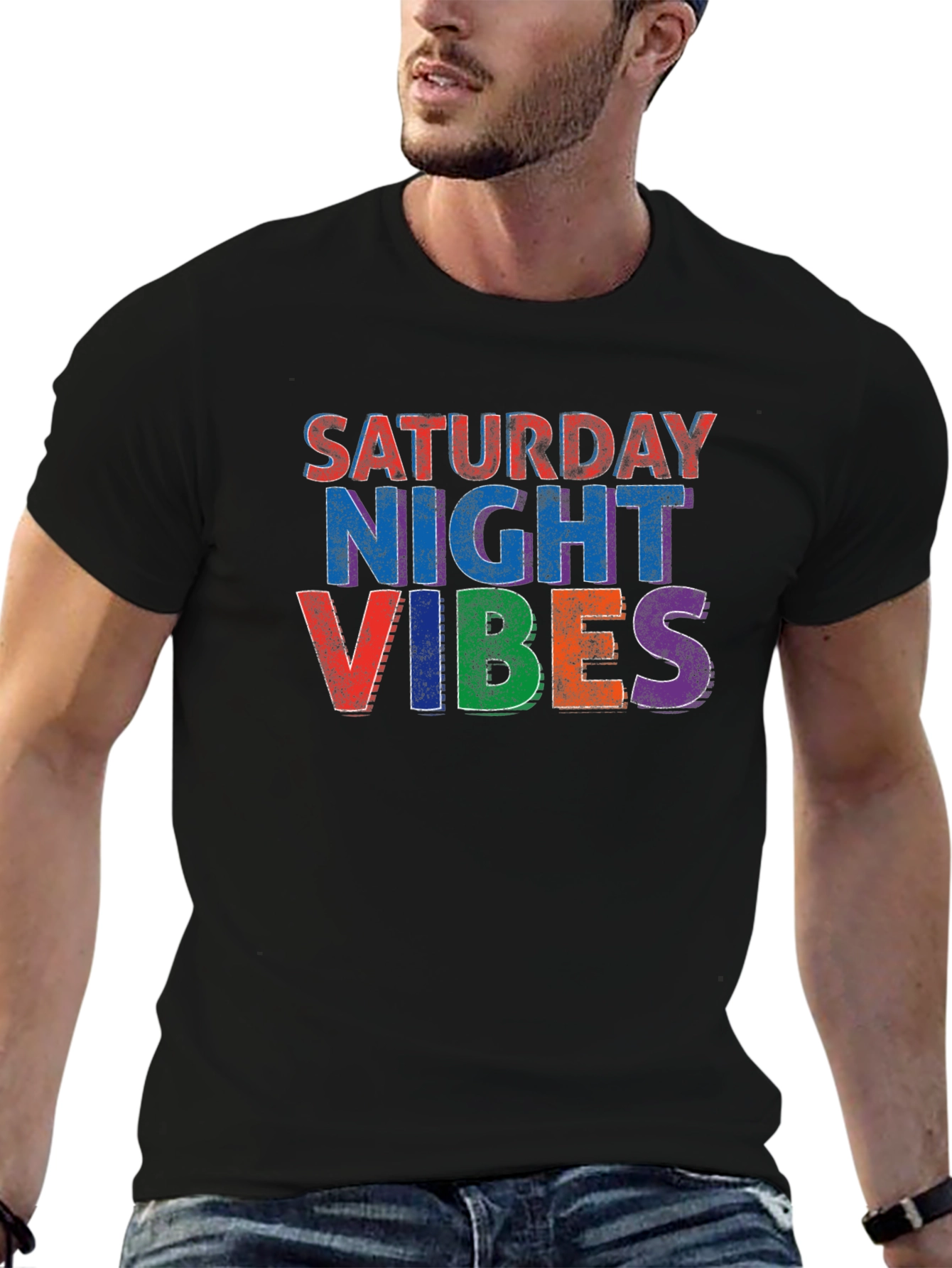 Saturday Night Vibes Graphic T-Shirt