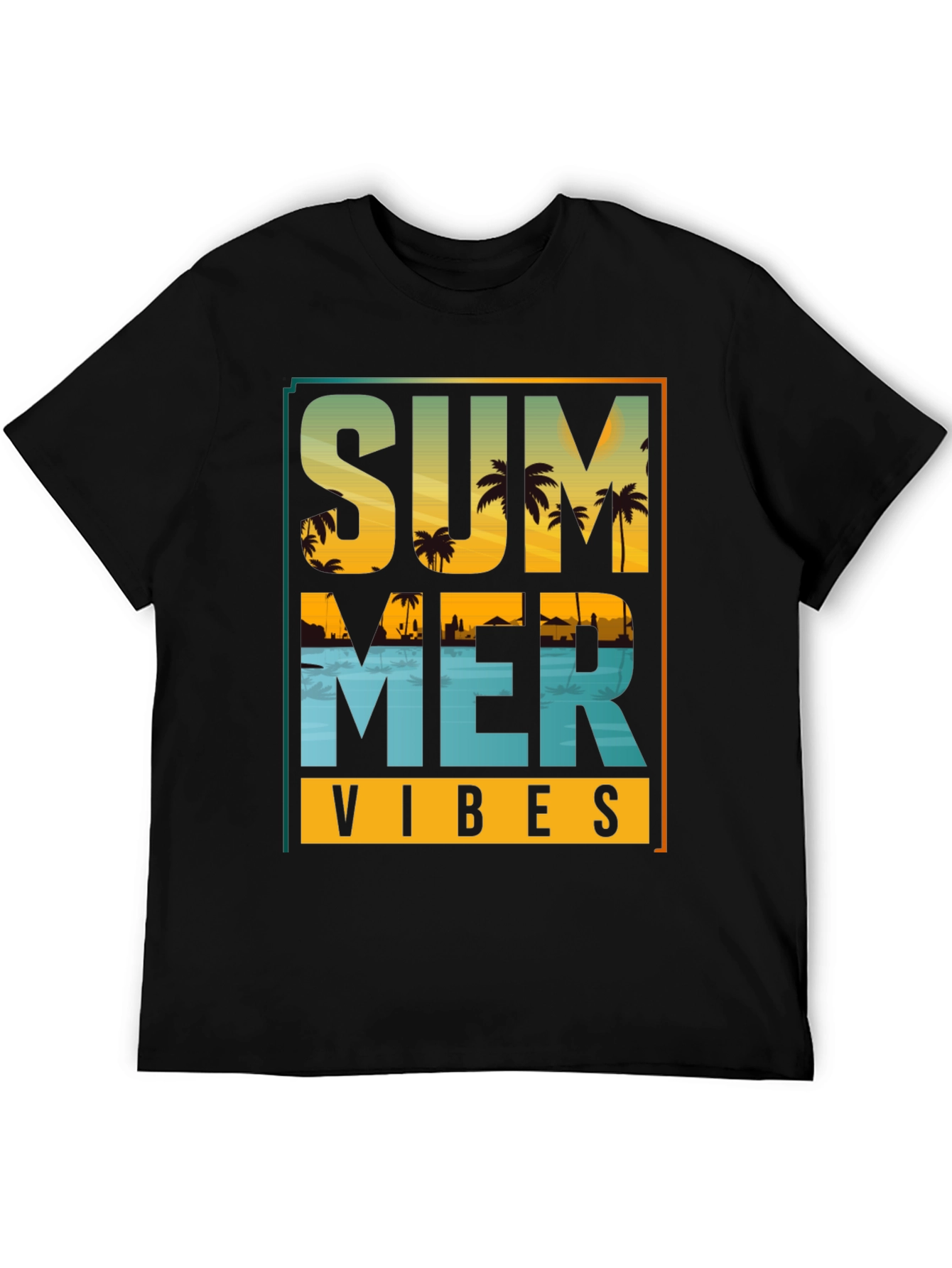 Summer Vibes Graphic T-Shirt - Beach Design