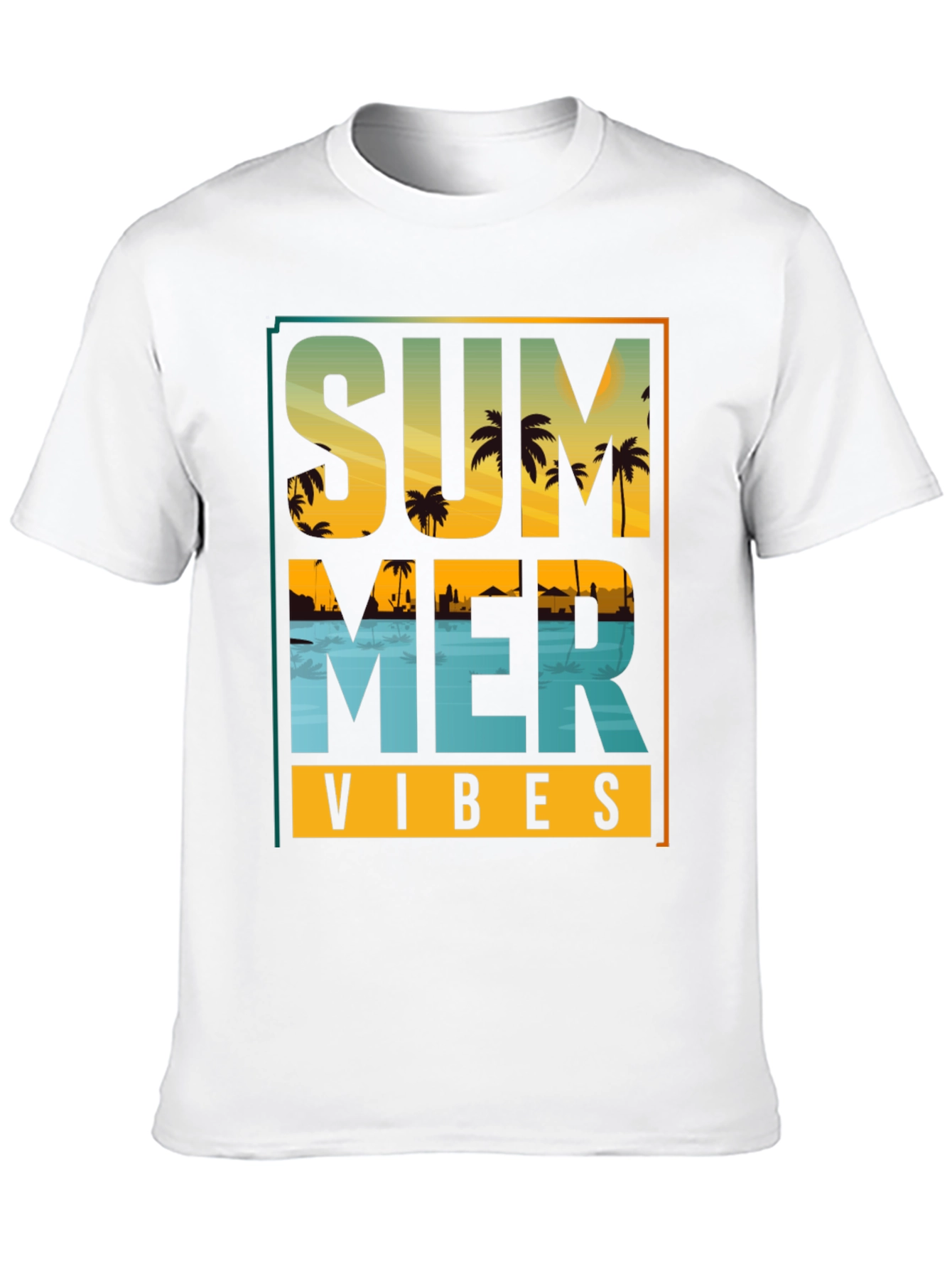 Summer Vibes Graphic T-Shirt - Beach Design