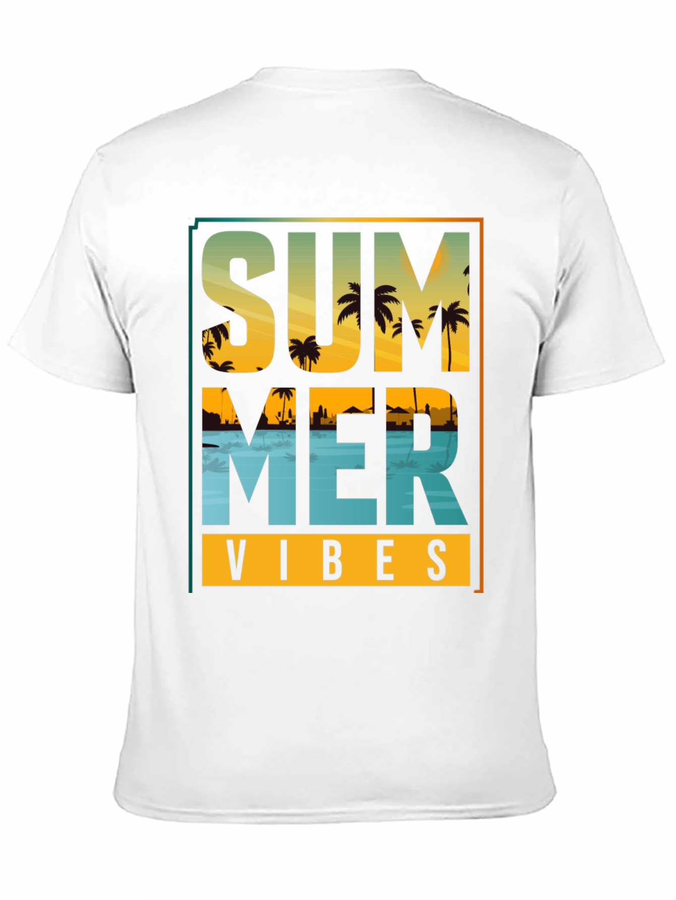 Summer Vibes Graphic T-Shirt - Beach Design